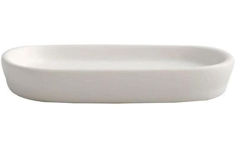 MSV Seifenschale Maonie 9 x 13.9 x 2.4 cm, Weiss matt