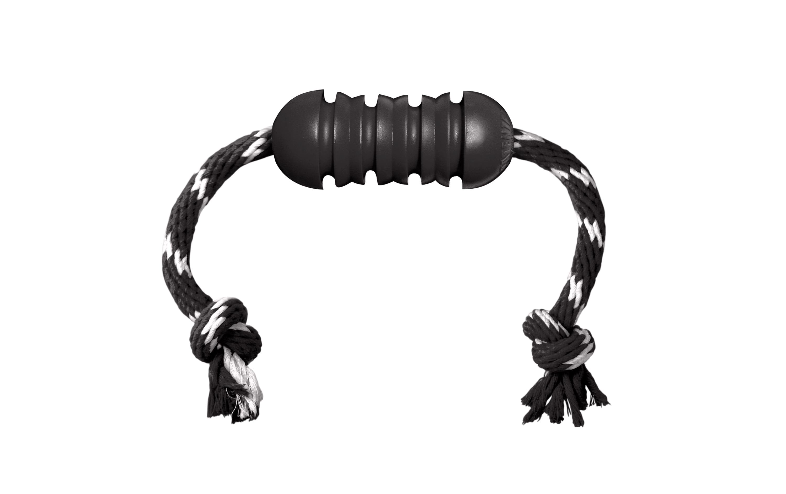 Kong Extreme Dental mit Seil schwarz, Ø 5 cm, H 12 cm
