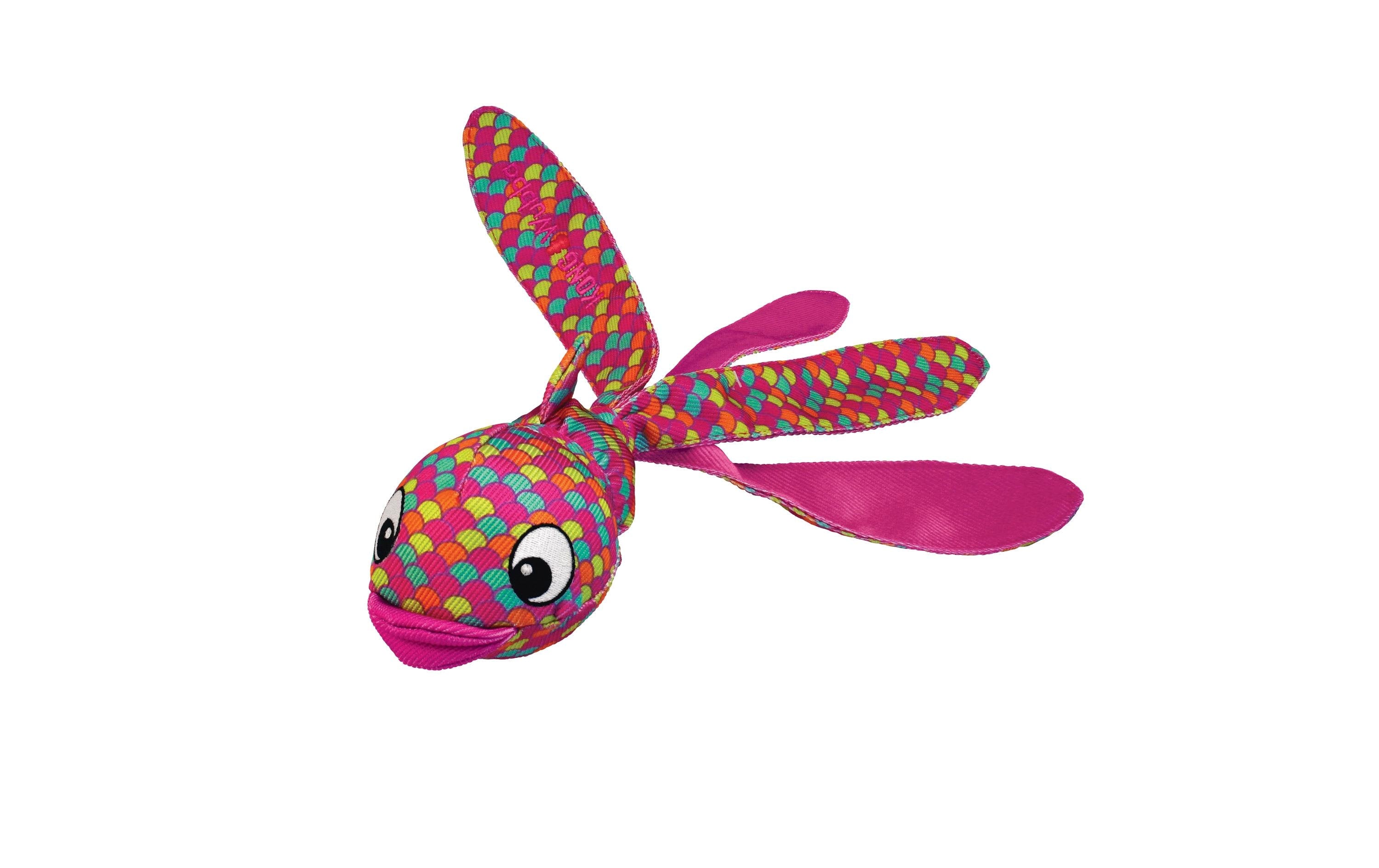 Kong Hunde-Spielzeug Wubba Finz Fisch S, pink