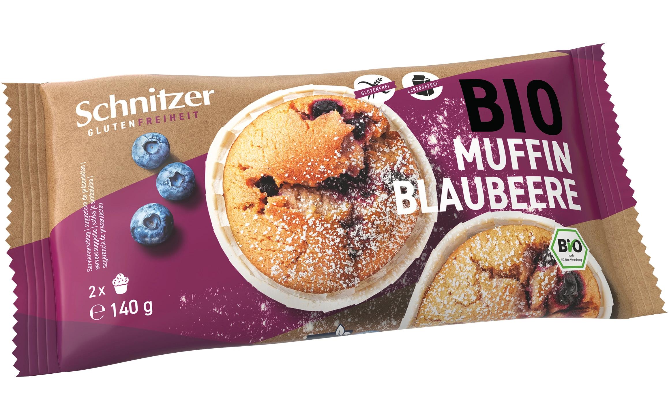 Schnitzer Gebäck Bio Muffin Blueberry glutenfrei 140 g