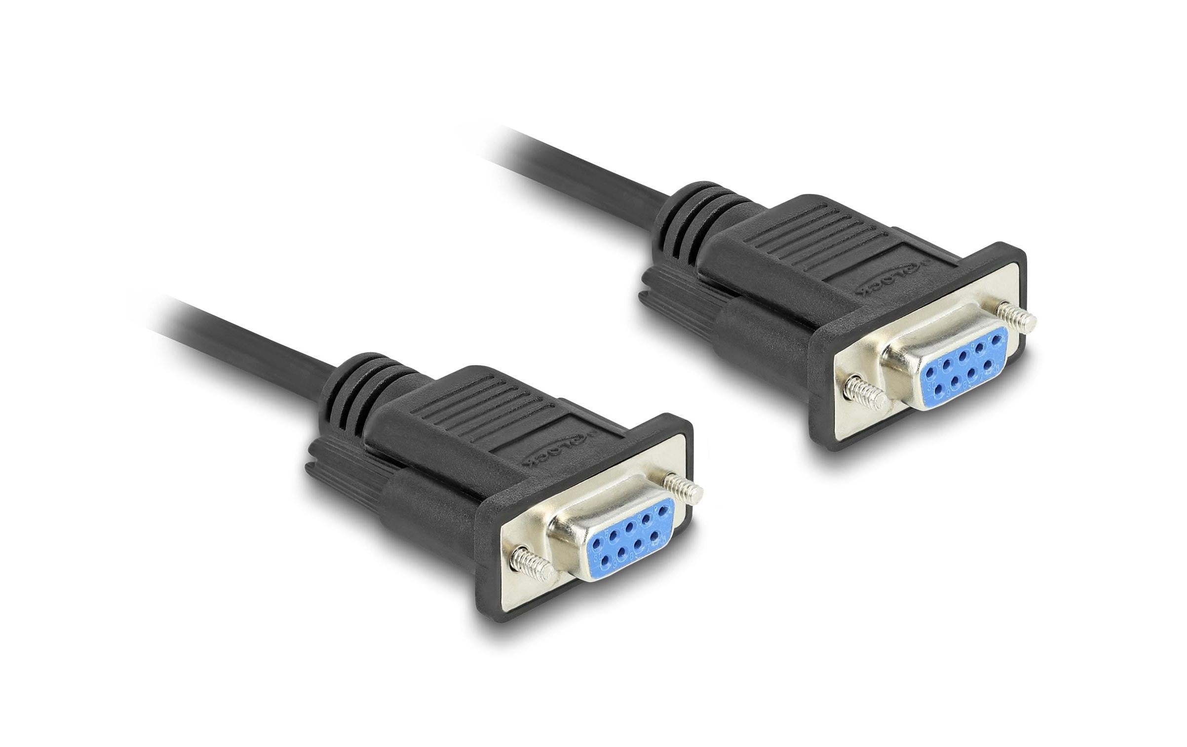 Delock Anschlusskabel RS-232 D-Sub9 Buchse zu Buchse 3 m