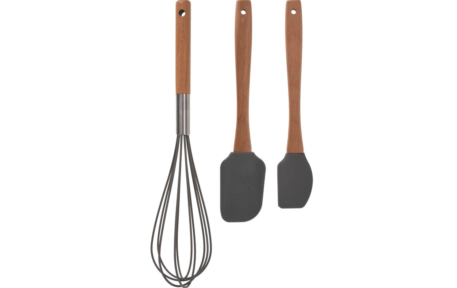 FURBER Backutensilien-Set, 3-teilig Braun/Grau
