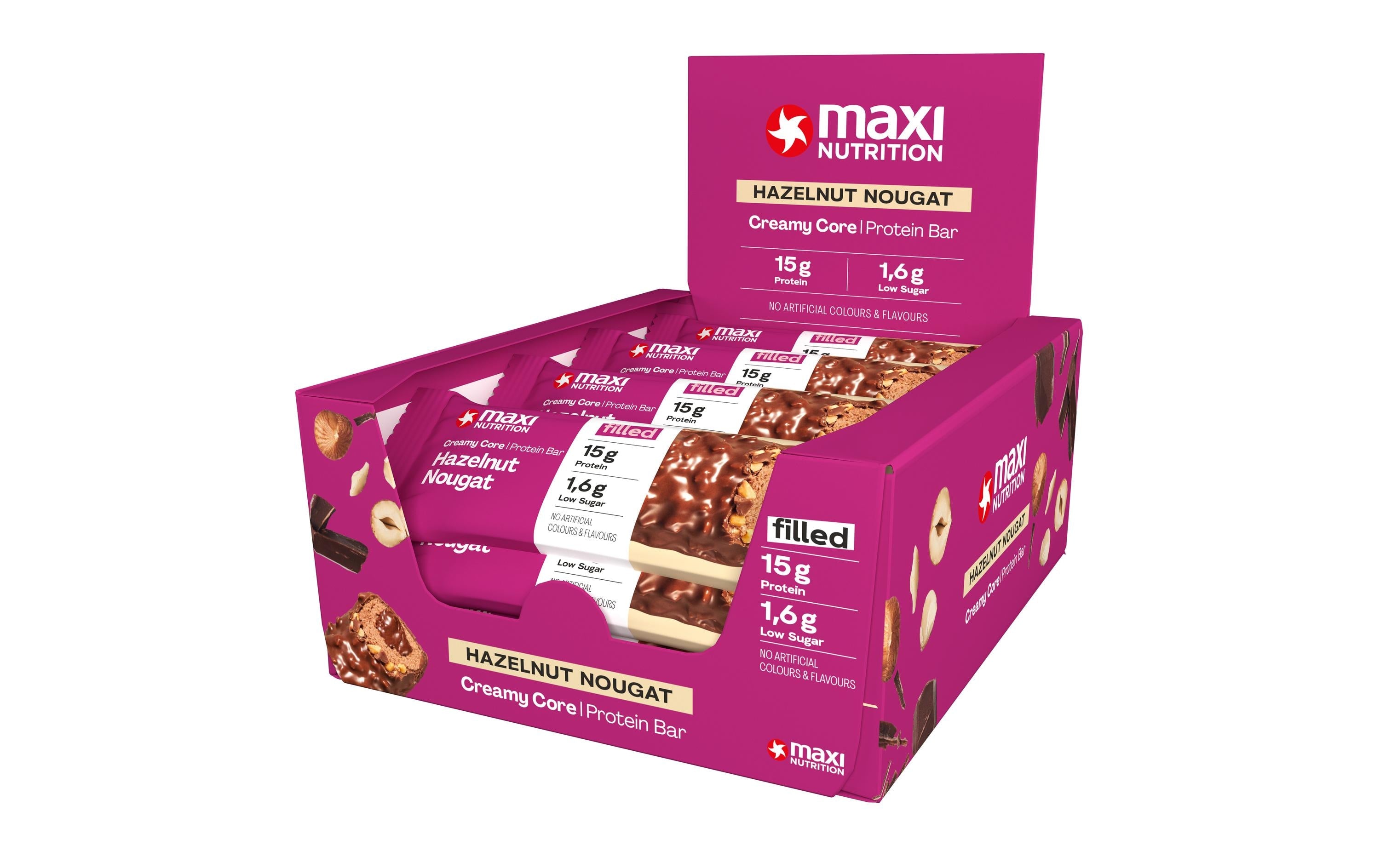 Maxi Nutrition Riegel Creamy Core Haselnuss/Nougat