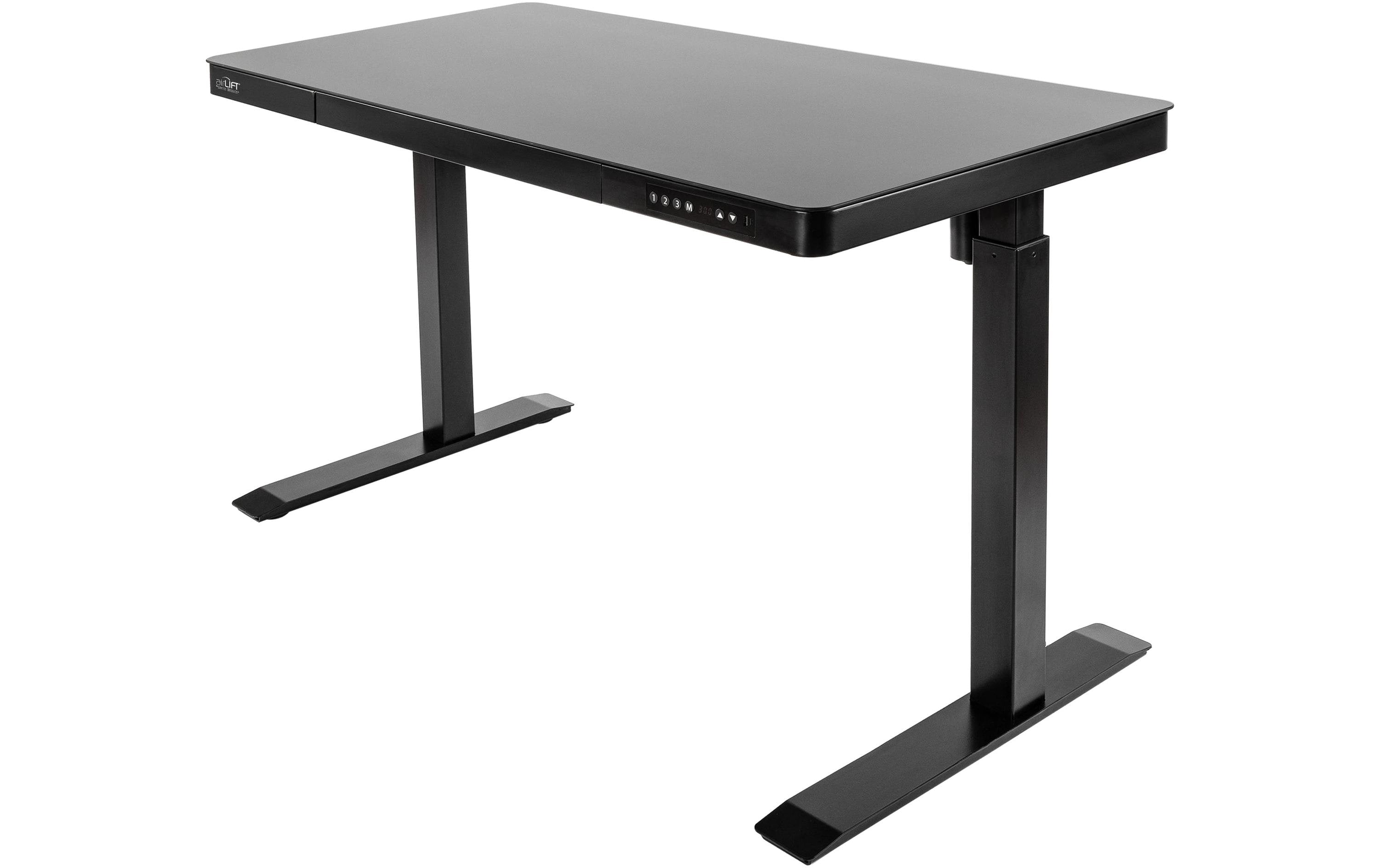 seville classics Stehtisch Airlift 1.2 x 0.6 m, Schwarz