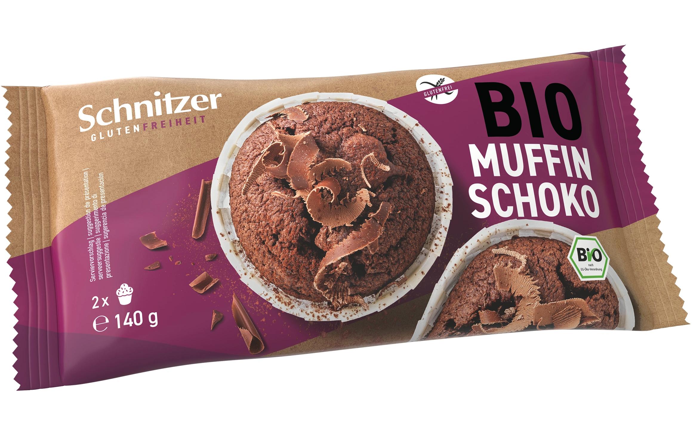 Schnitzer Gebäck Bio Muffin Schoko 140 g