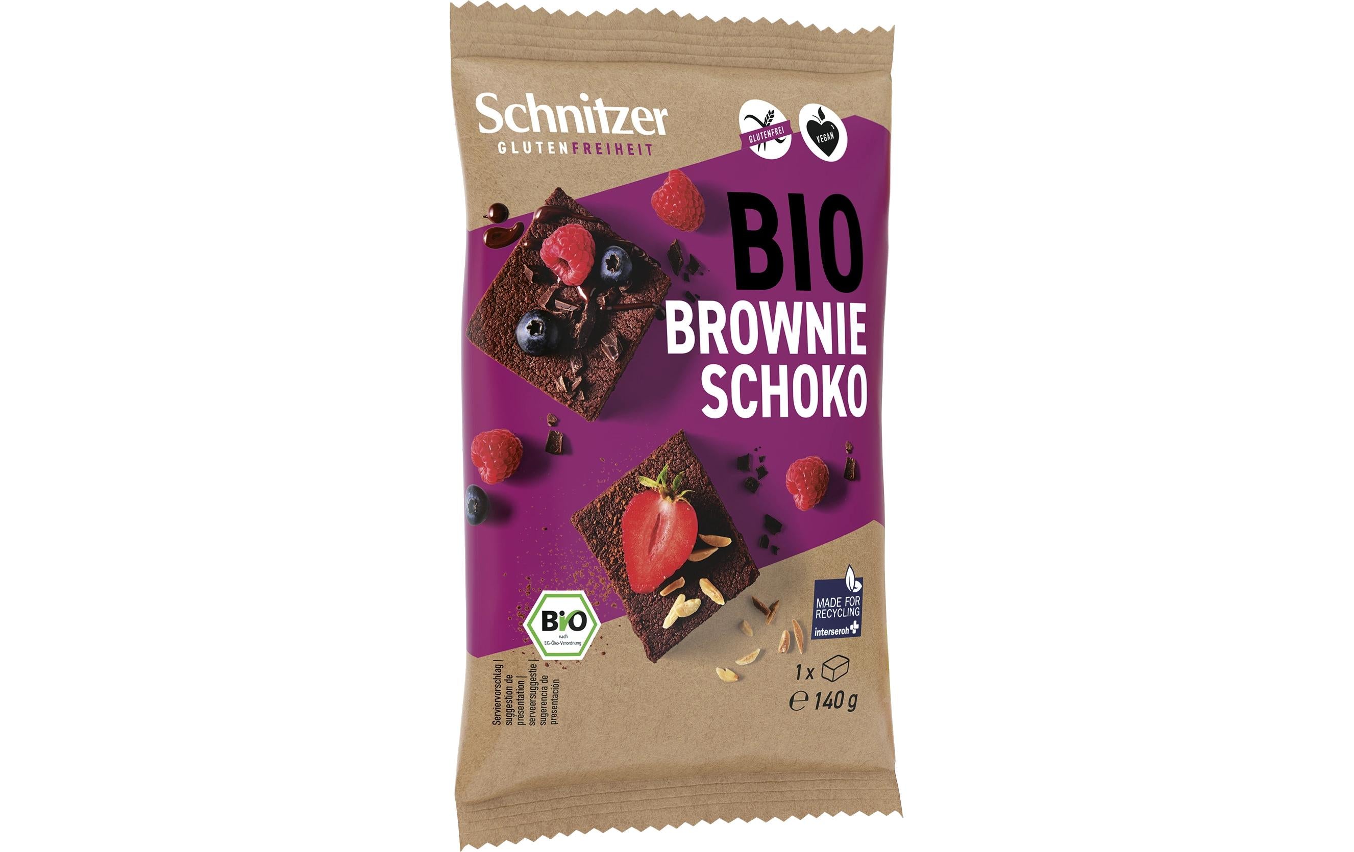 Schnitzer Gebäck Bio Veganer Schoko Brownie 140 g