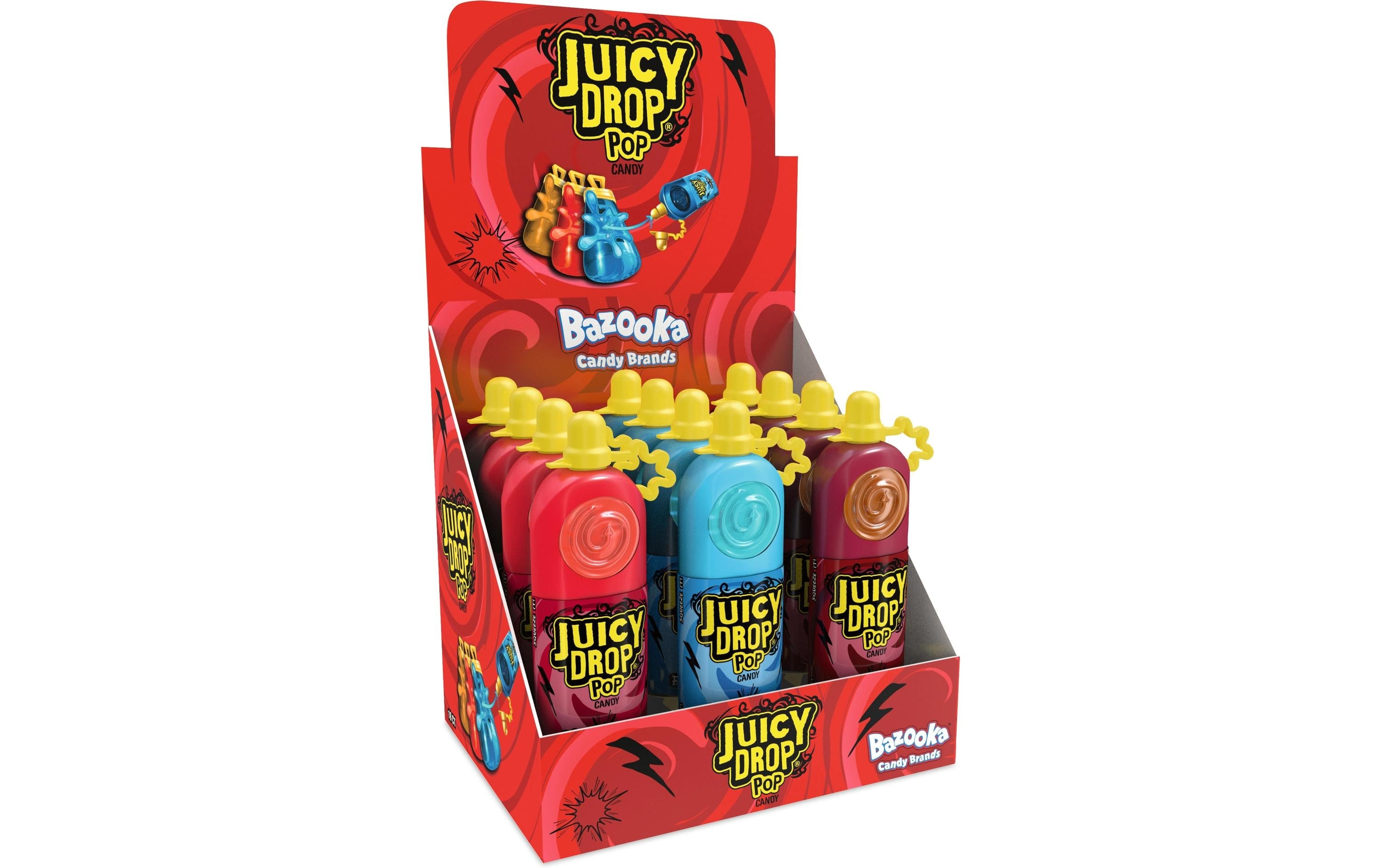 Bazooka Lollipop Juicy Drop Pop 12 x 26 g