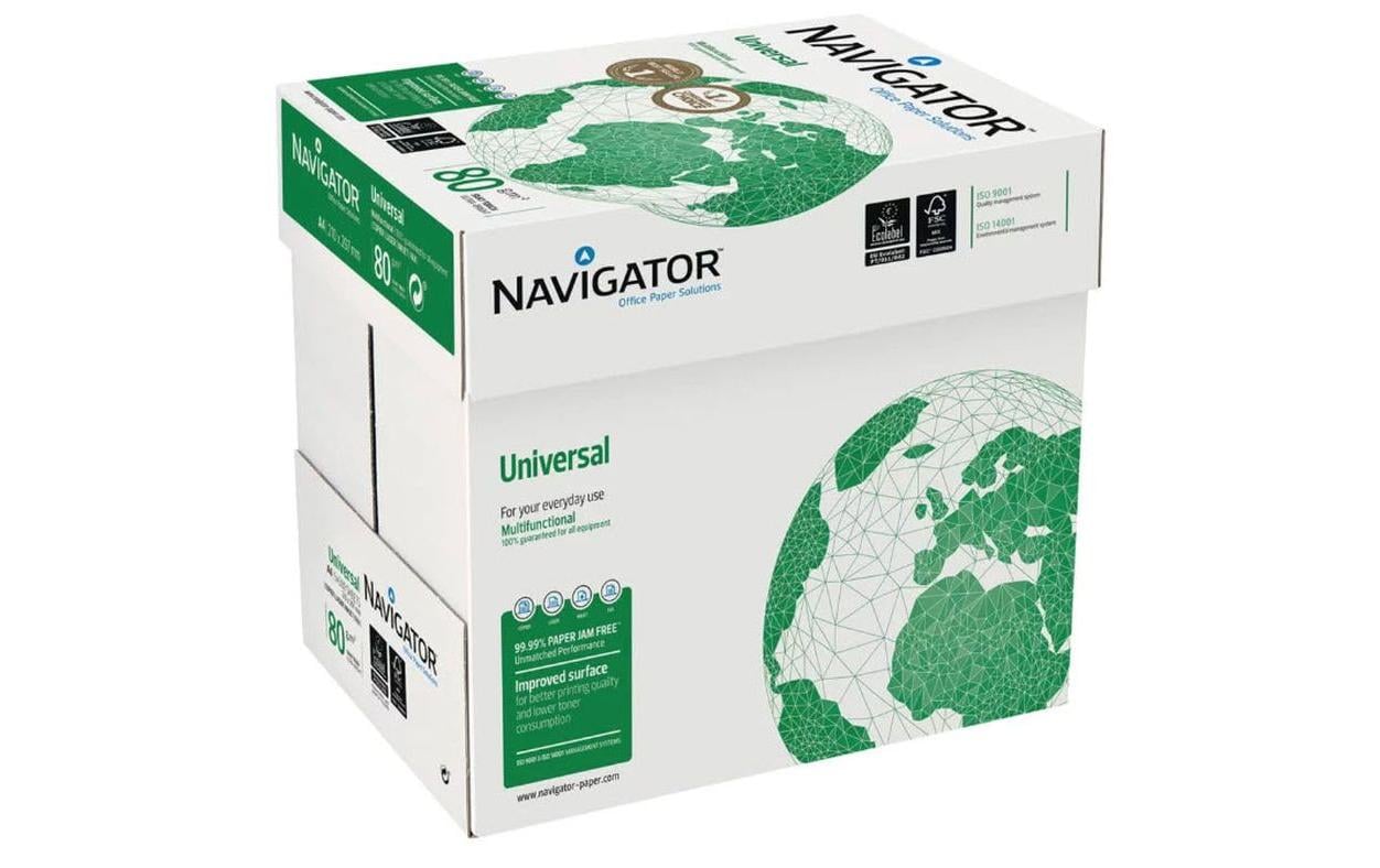 Fischer Papier Kopierpapier Druckerpapier Navigator A4 80 g/m² 1 Palette