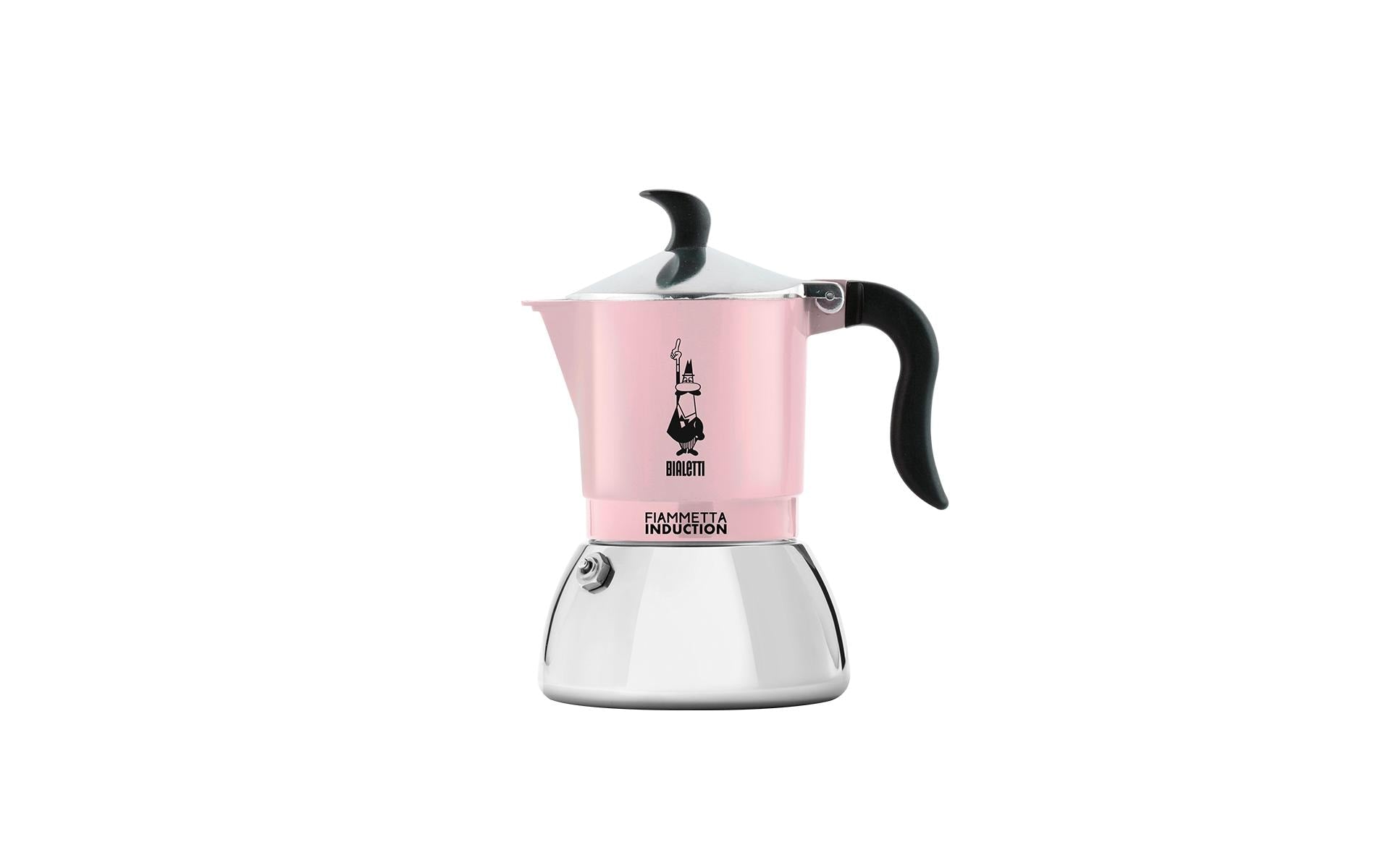 Bialetti Espressokocher Fiammetta Induction für 2 Tassen, Rosa