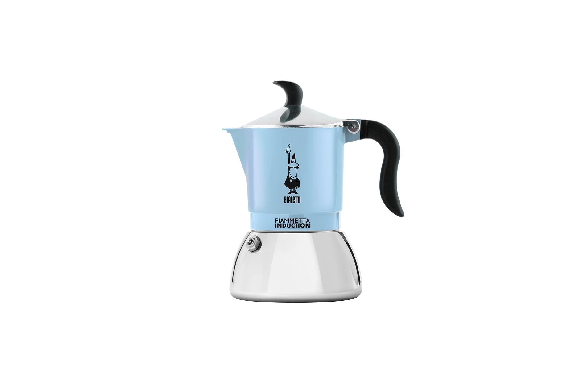 Bialetti Espressokocher Fiammetta Induction für 2 Tassen, Blau