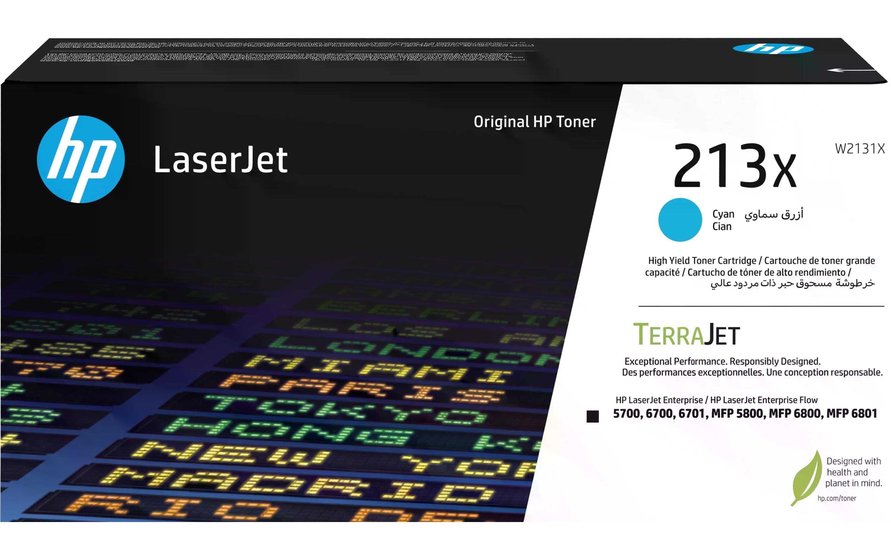 HP Toner 213X (W2131X) Cyan
