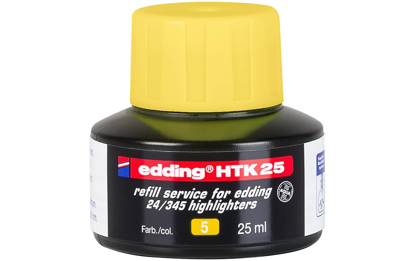 edding Nachfülltinte HTK25 25 ml, Gelb