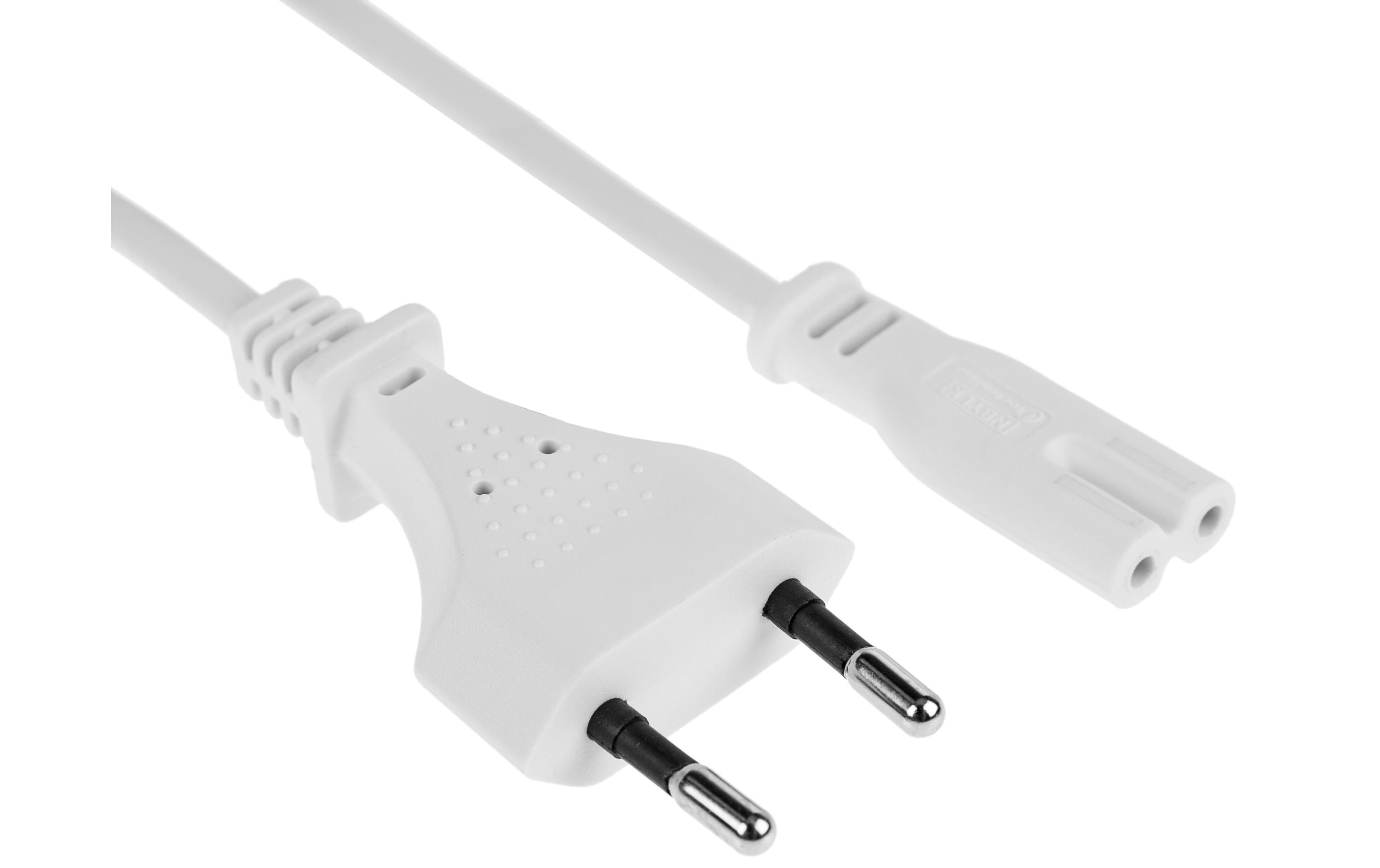 FURBER.power Netzkabel C7-T26 0.5 m Weiss