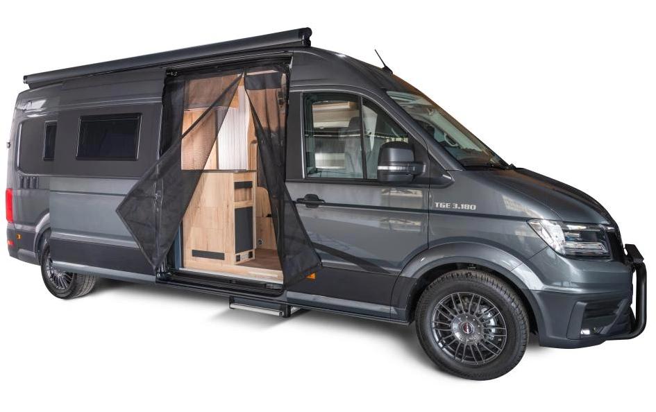 Van Quito Schiebetürenmoskitonetz, Magnet RV VW Crafter II / MAN TGE