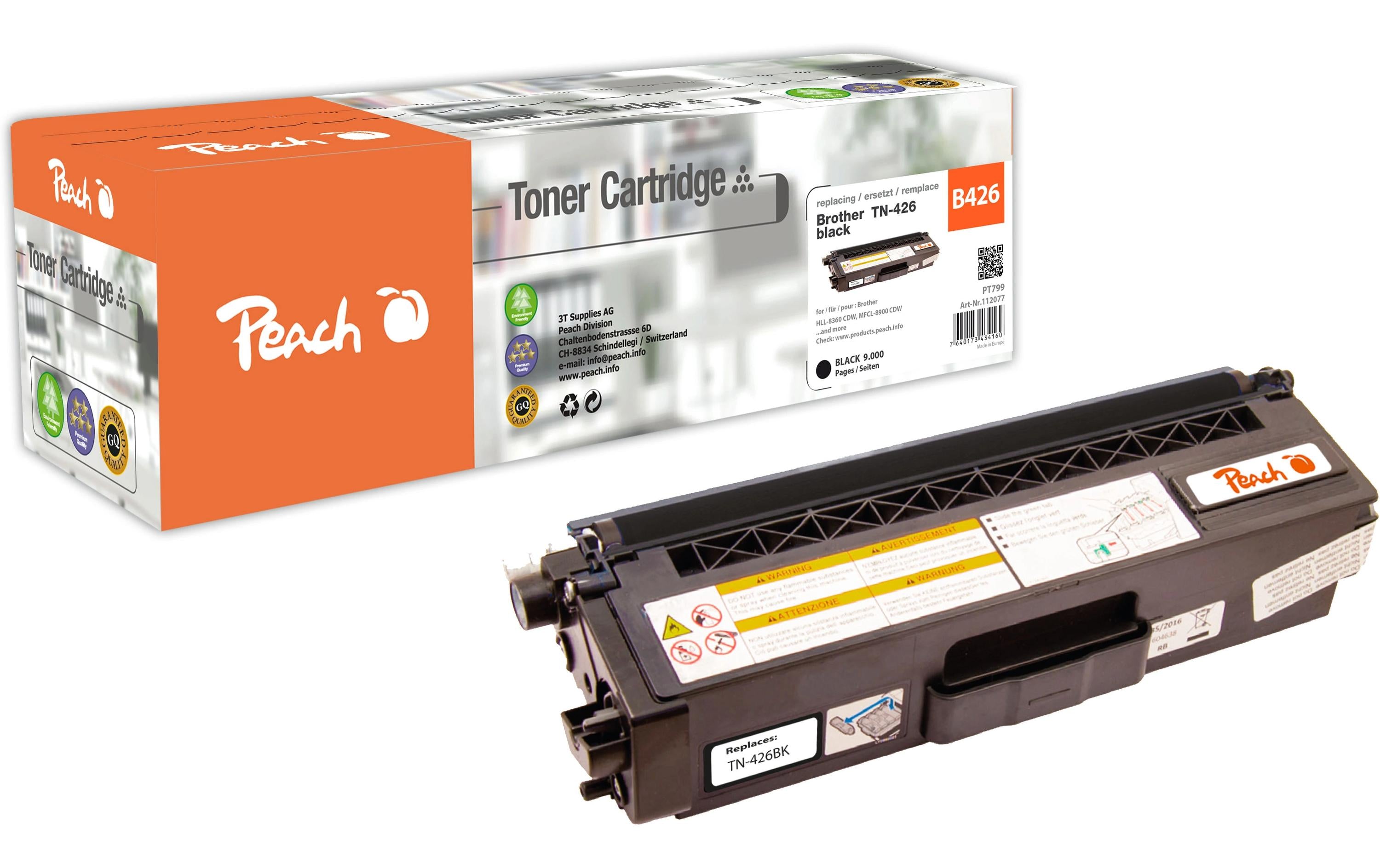 Peach Toner Brother TN-426 Black