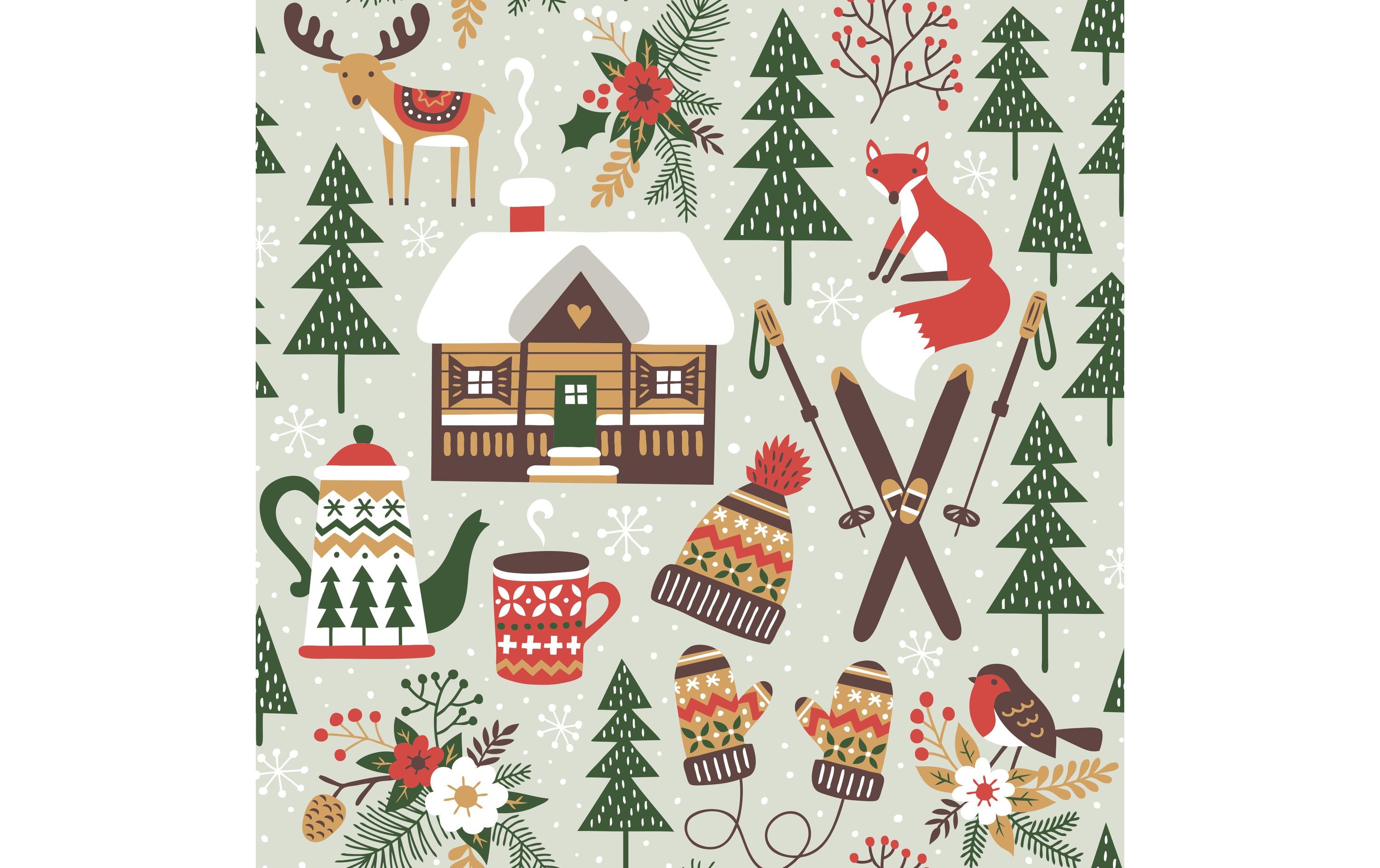 Paper + Design Papierservietten Winter Cabin 24 cm x 24 cm, 20 Stück