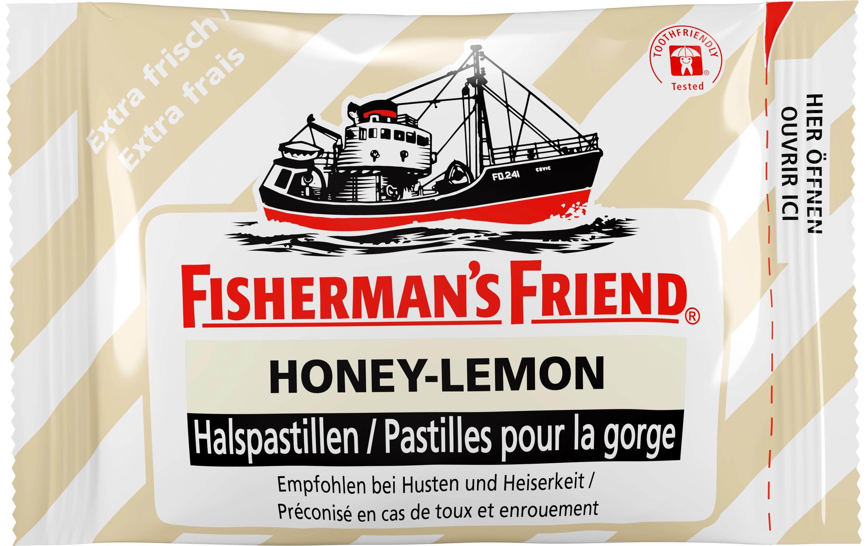 Fisherman's Bonbons Honey & Lemon ohne Zucker 25 g