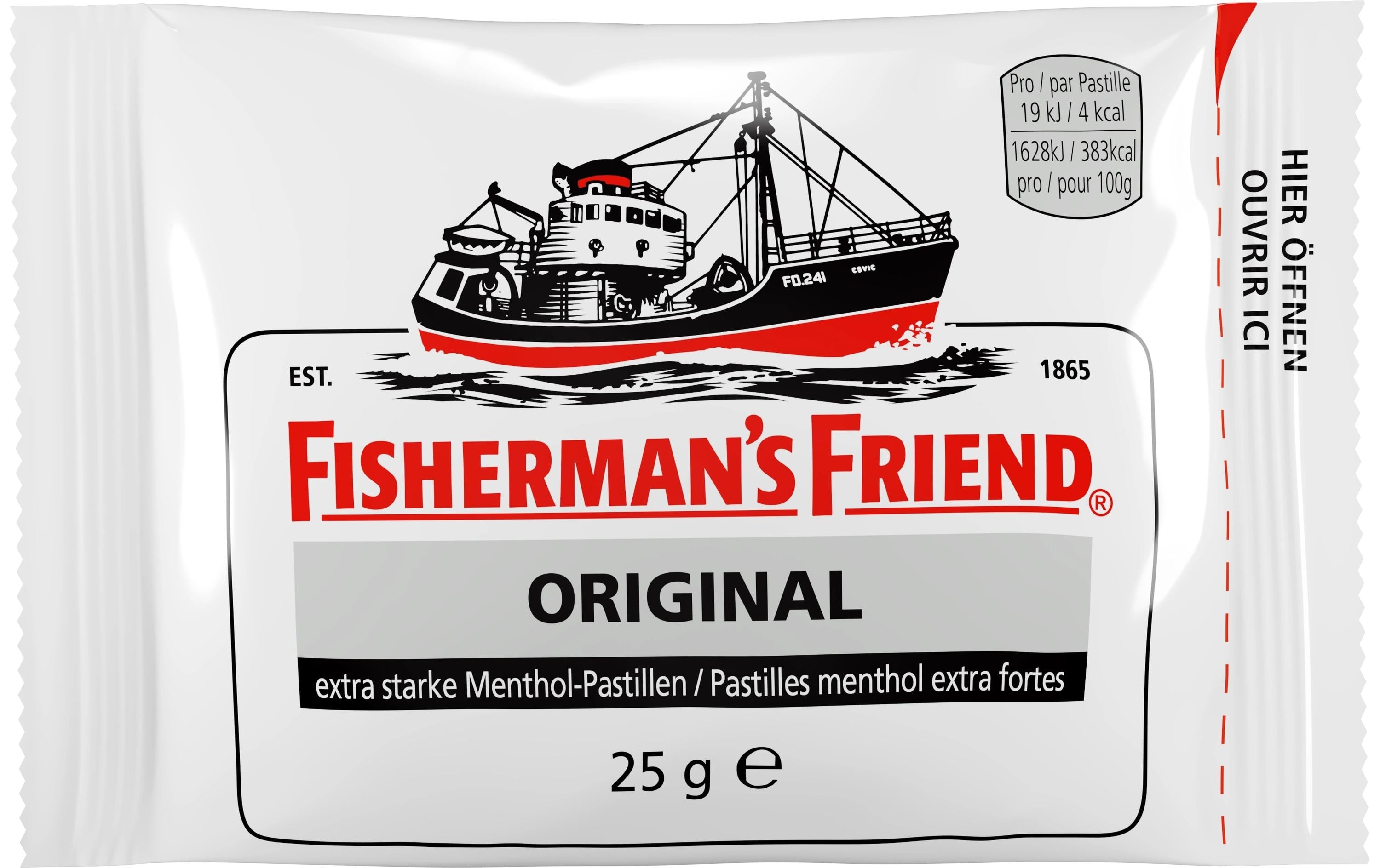 Fisherman's Bonbons Original Eucalyptus-Menthol 25g