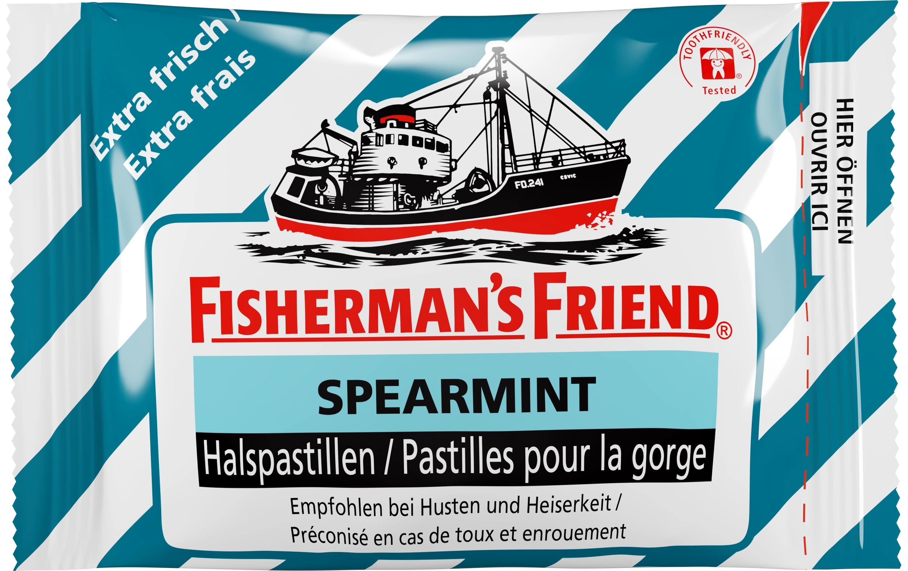 Fisherman's Bonbons Spearmint ohne Zucker 25 g