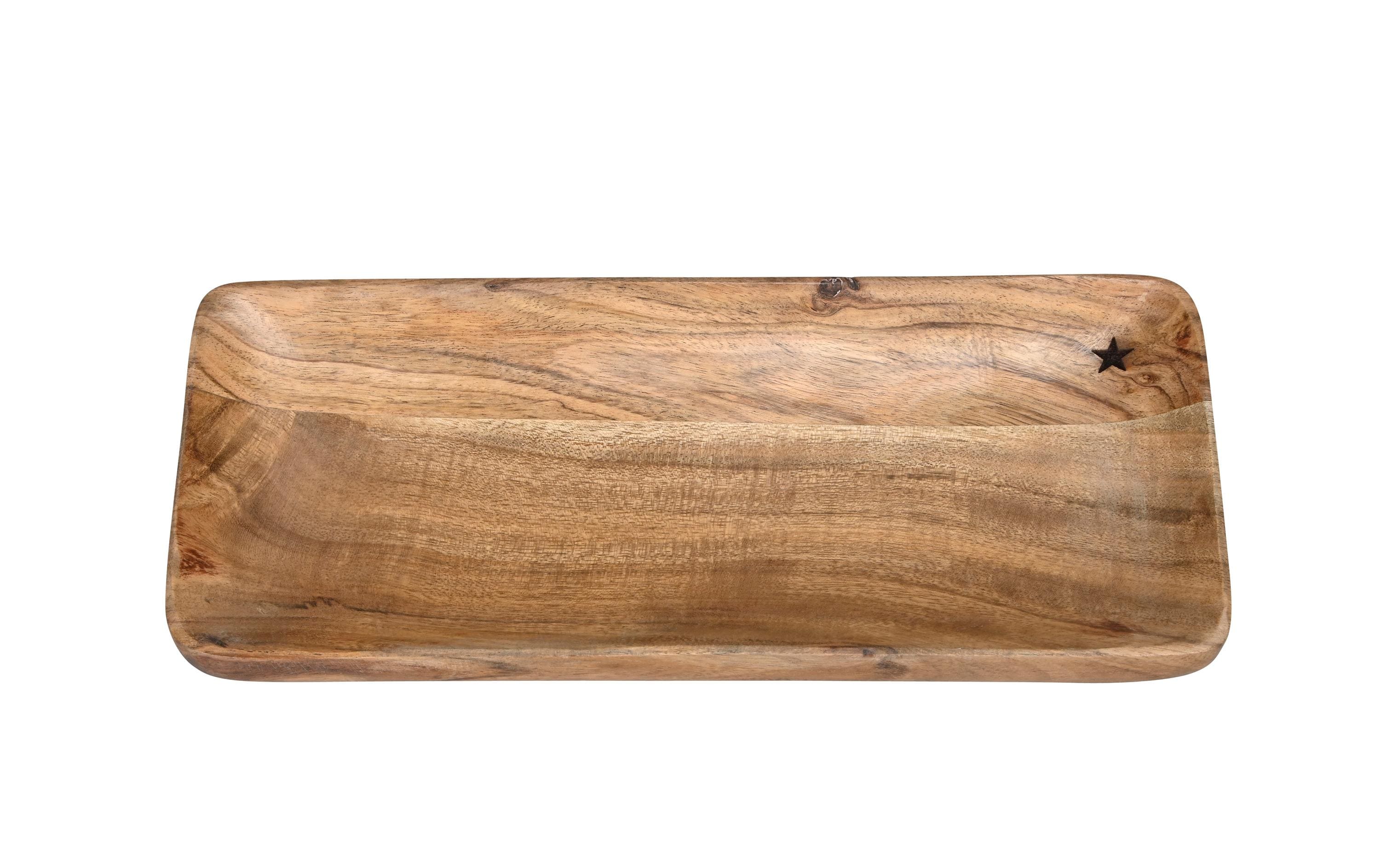 COCON Serviertablett 30 x 12.5 x 3 cm, Braun