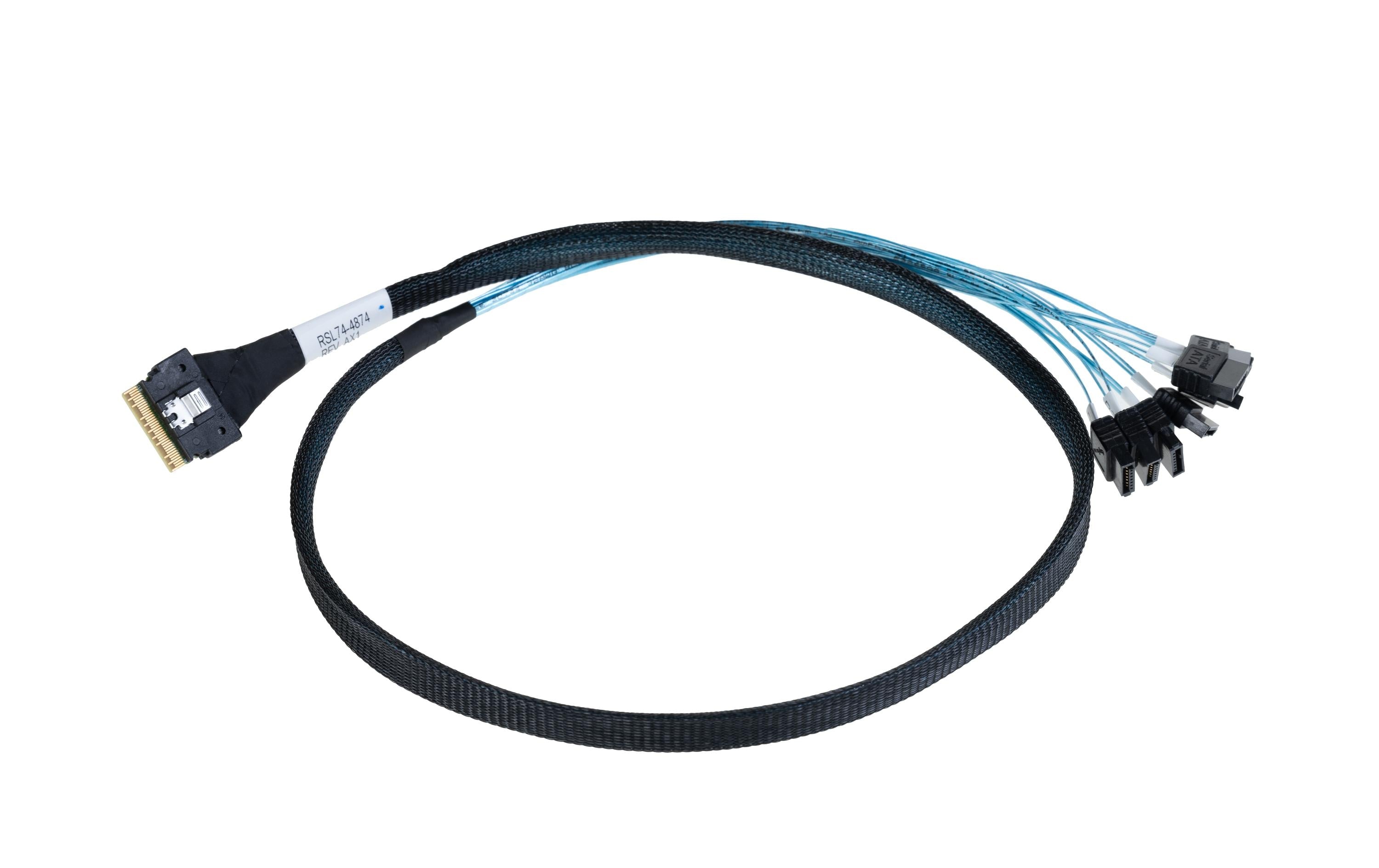 Adaptec Slim-SAS-Kabel ACK-I-SlimSASx8-8SATAx1-0.8M 80 cm