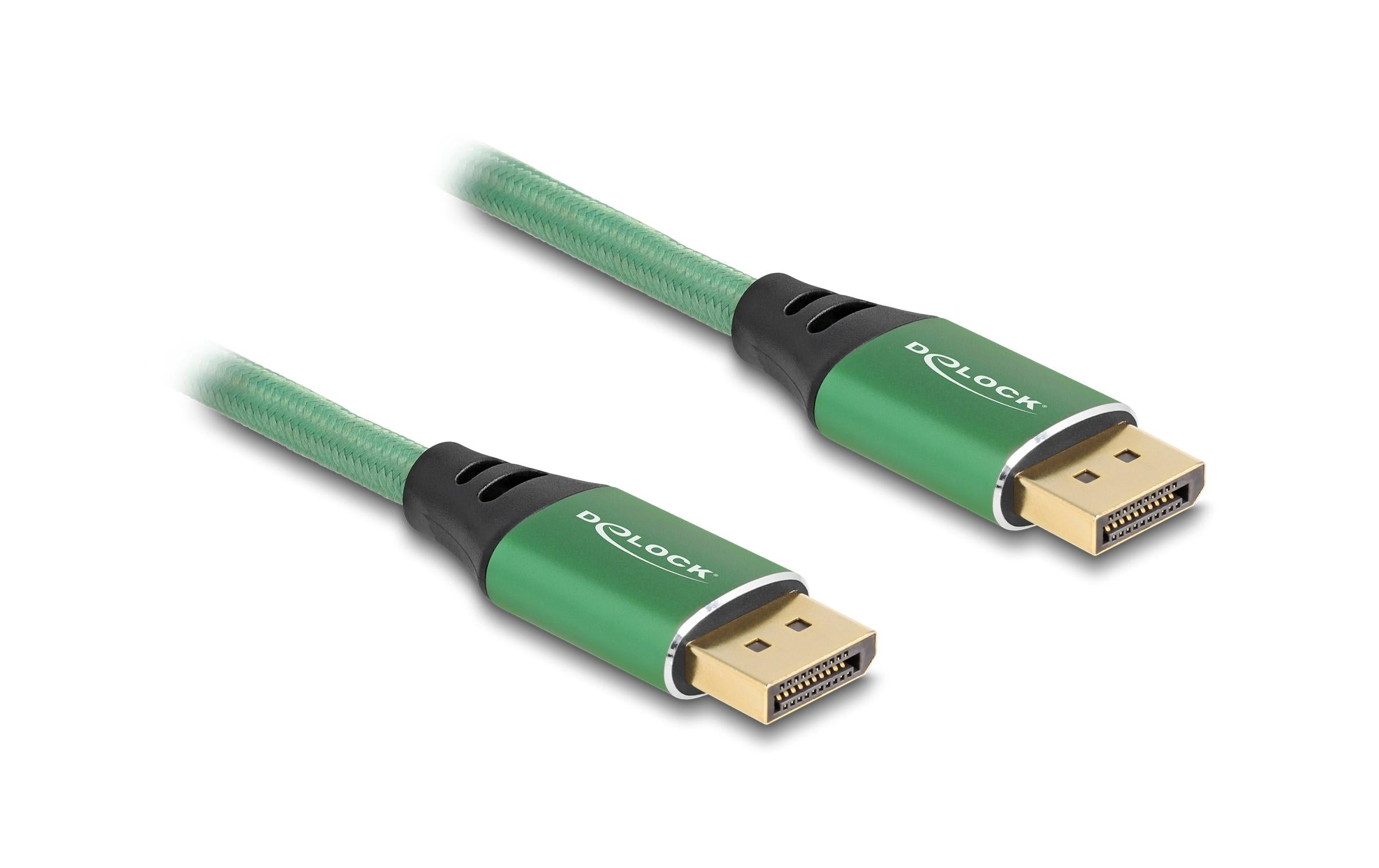 Delock Kabel 16K 60 Hz DisplayPort - DisplayPort, 1 m, Grün