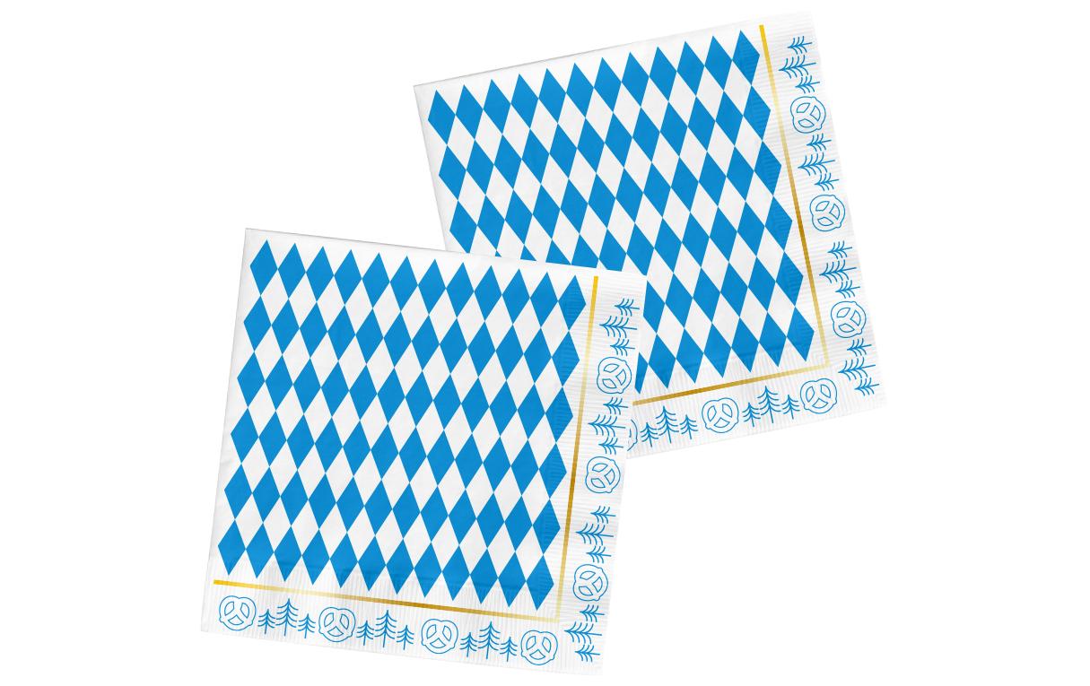 Folat Papierservietten Oktoberfest 33 cm x 33 cm, 20 Stück
