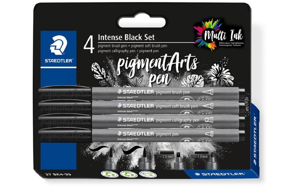 Staedtler Fasermaler Pigment Arts Brush Pen Intense Black