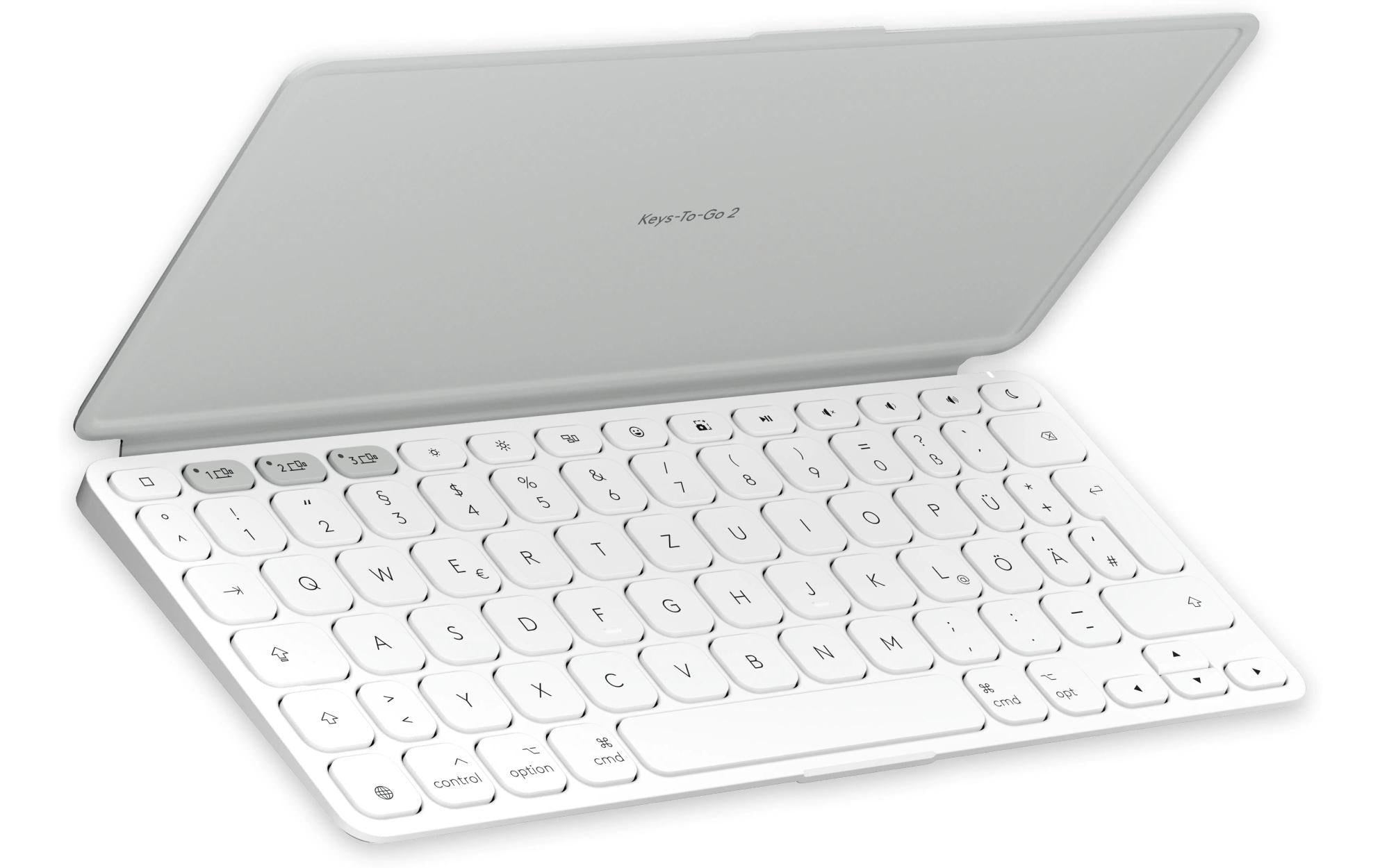 Logitech Tastatur Keys-To-Go 2 Apple Pale grey