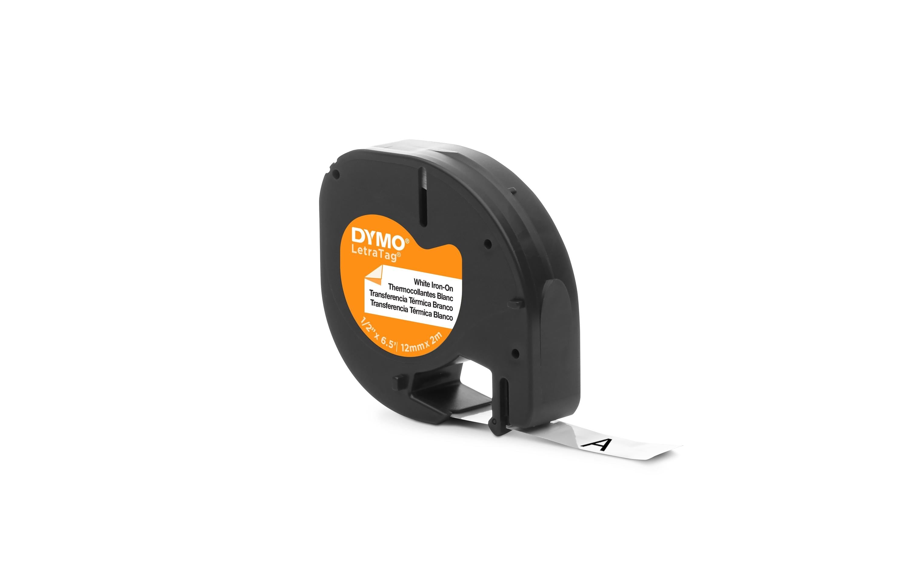 DYMO Beschriftungsband LetraTag Schwarz auf Weiss