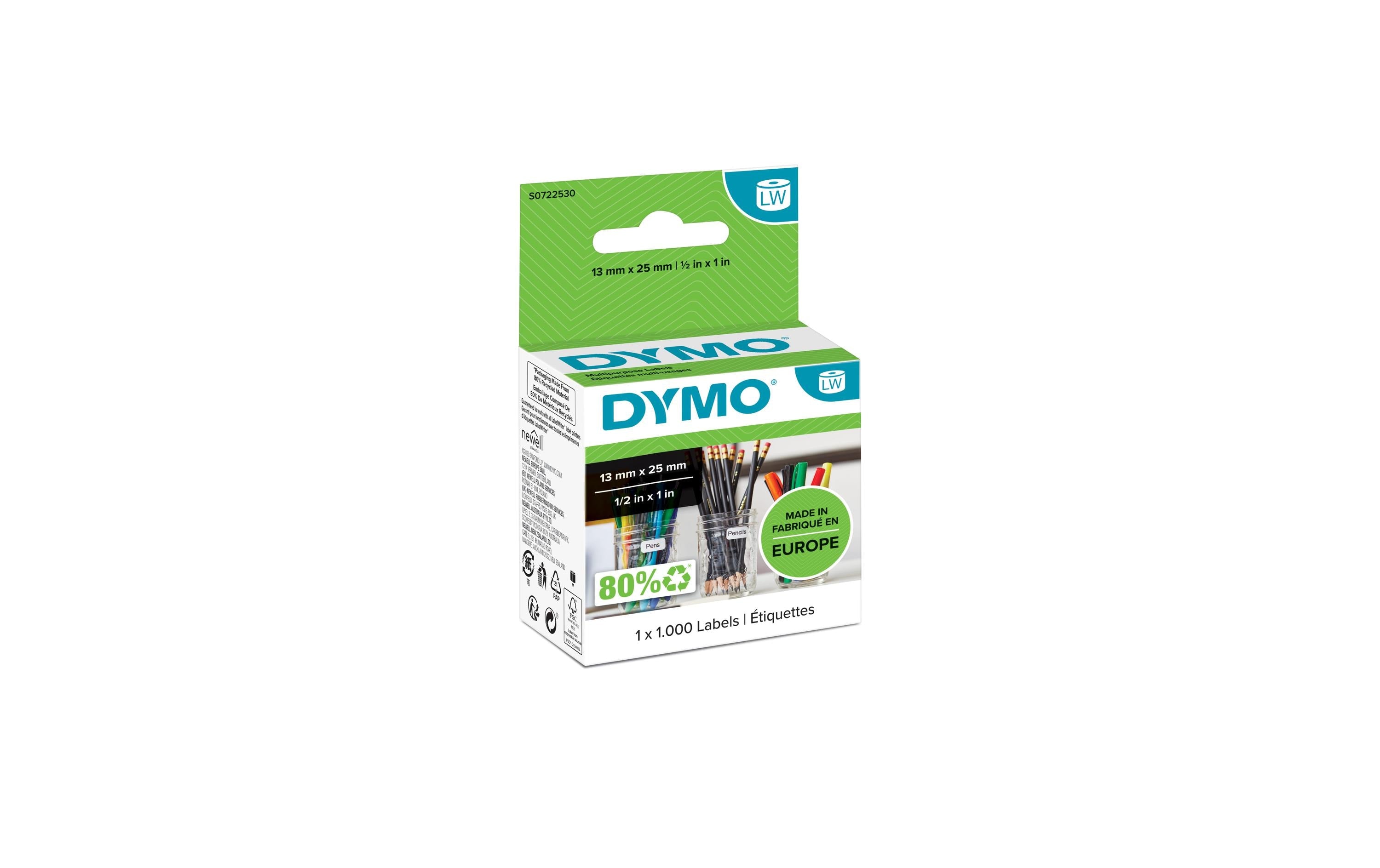 DYMO Etikettenrolle Thermo Direct 13 x 25 mm