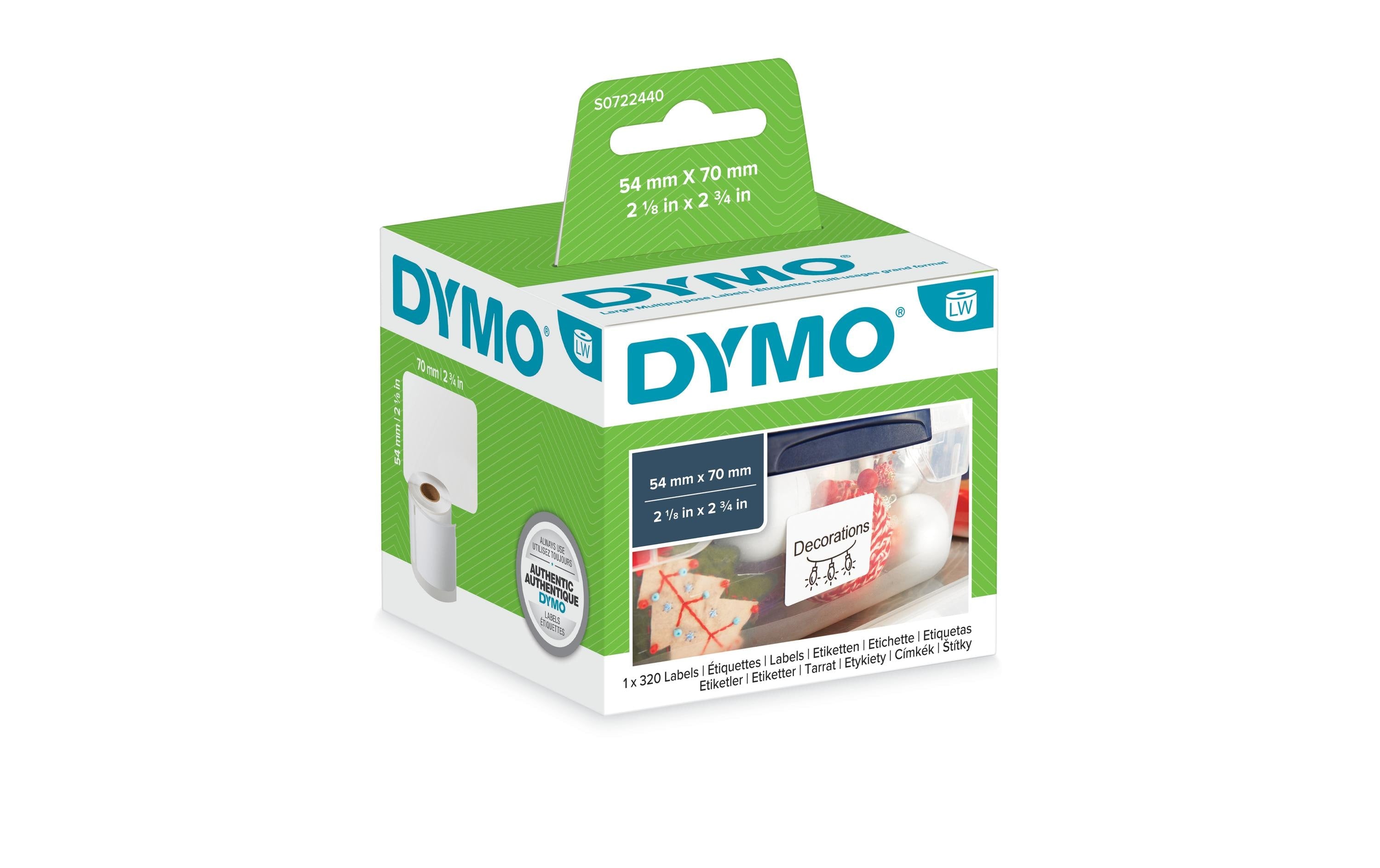 DYMO Etikettenrolle Thermo Direct 54 x 70 mm