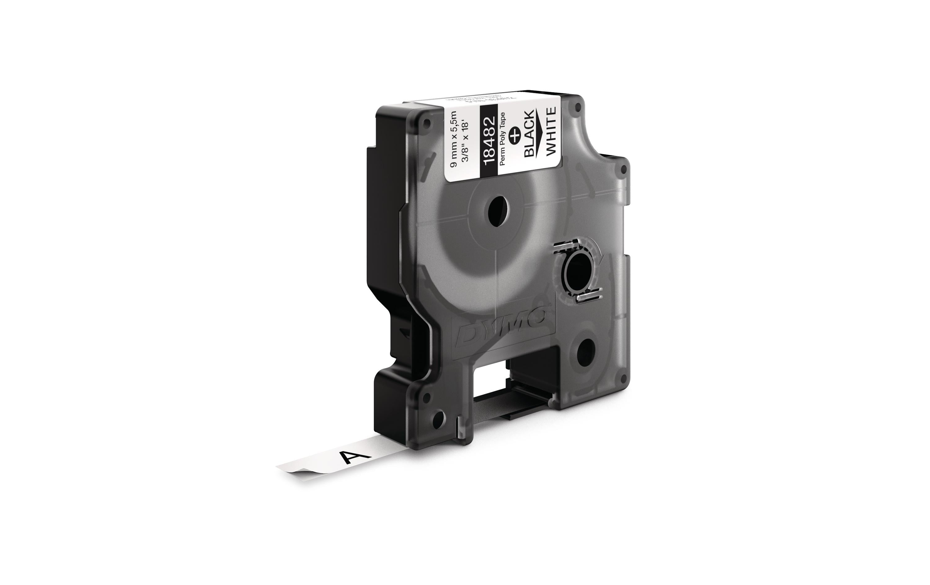 DYMO Beschriftungsband ID 2 18766 Schwarz auf Weiss