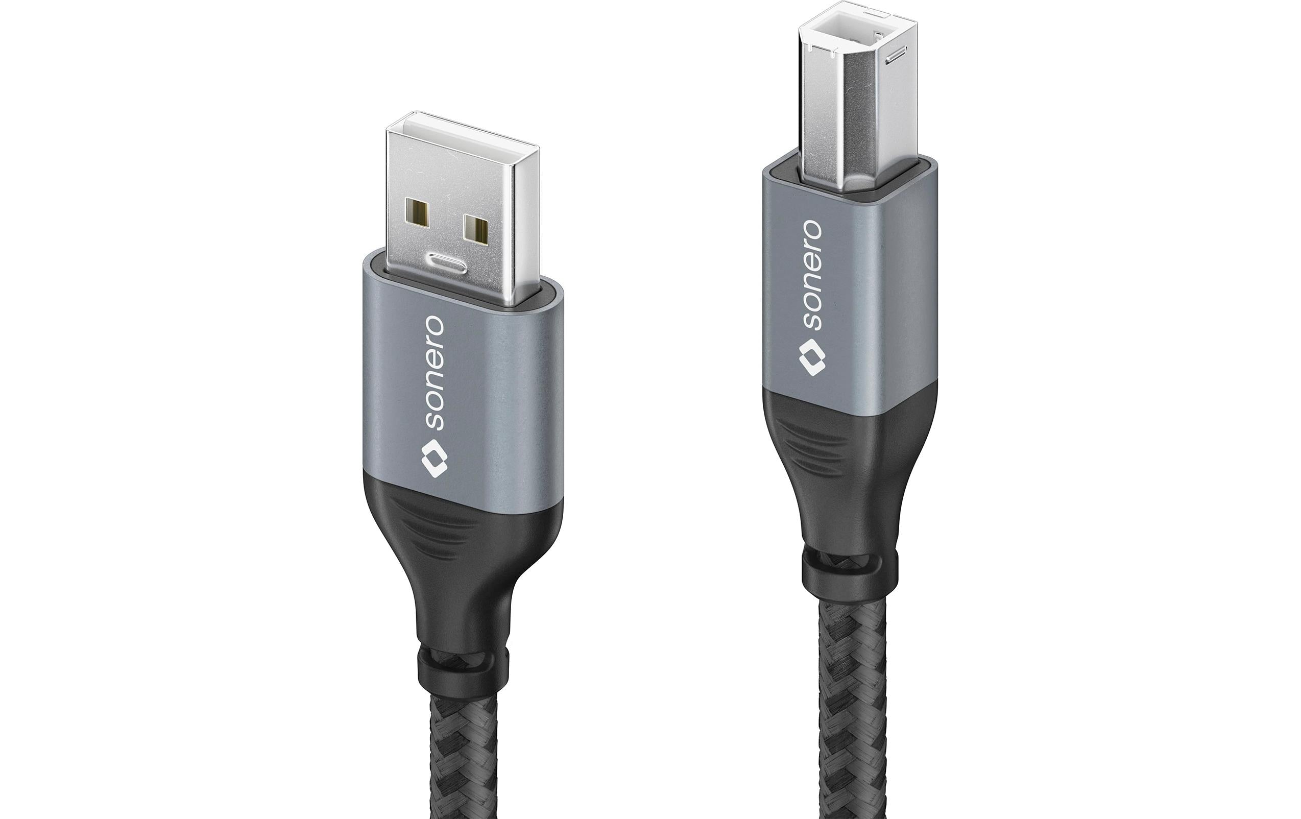 sonero USB 2.0-Kabel USB A - USB B 2 m