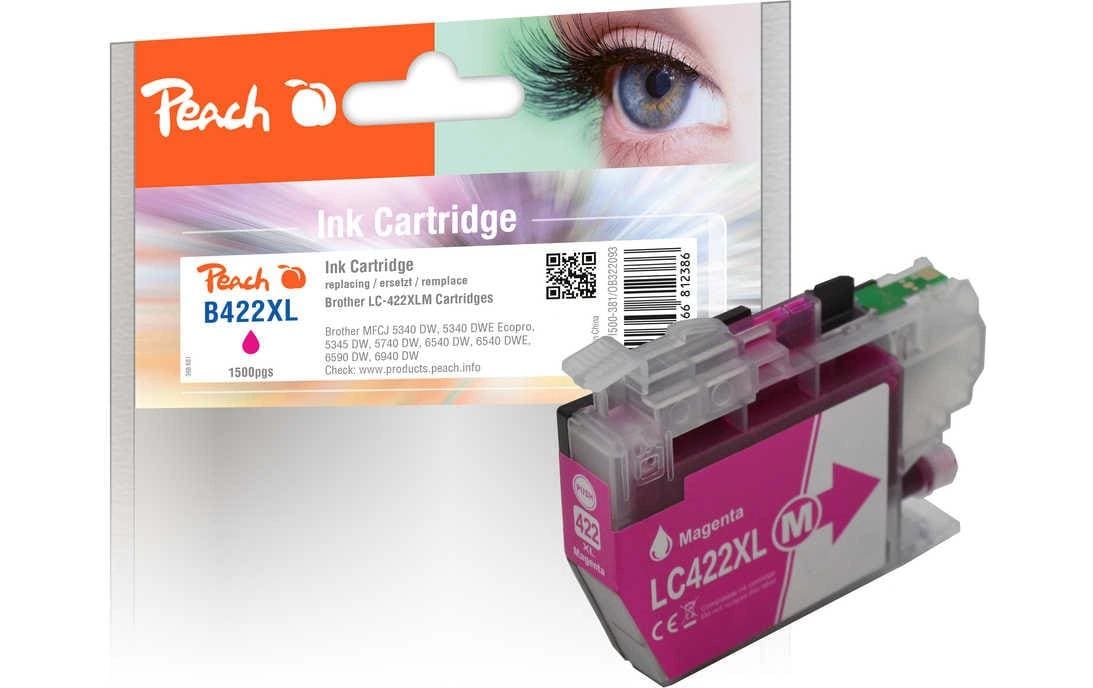 Peach Tinte Brother LC-422XLM Magenta
