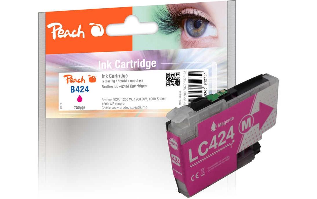 Peach Tinte Brother LC-424M Magenta