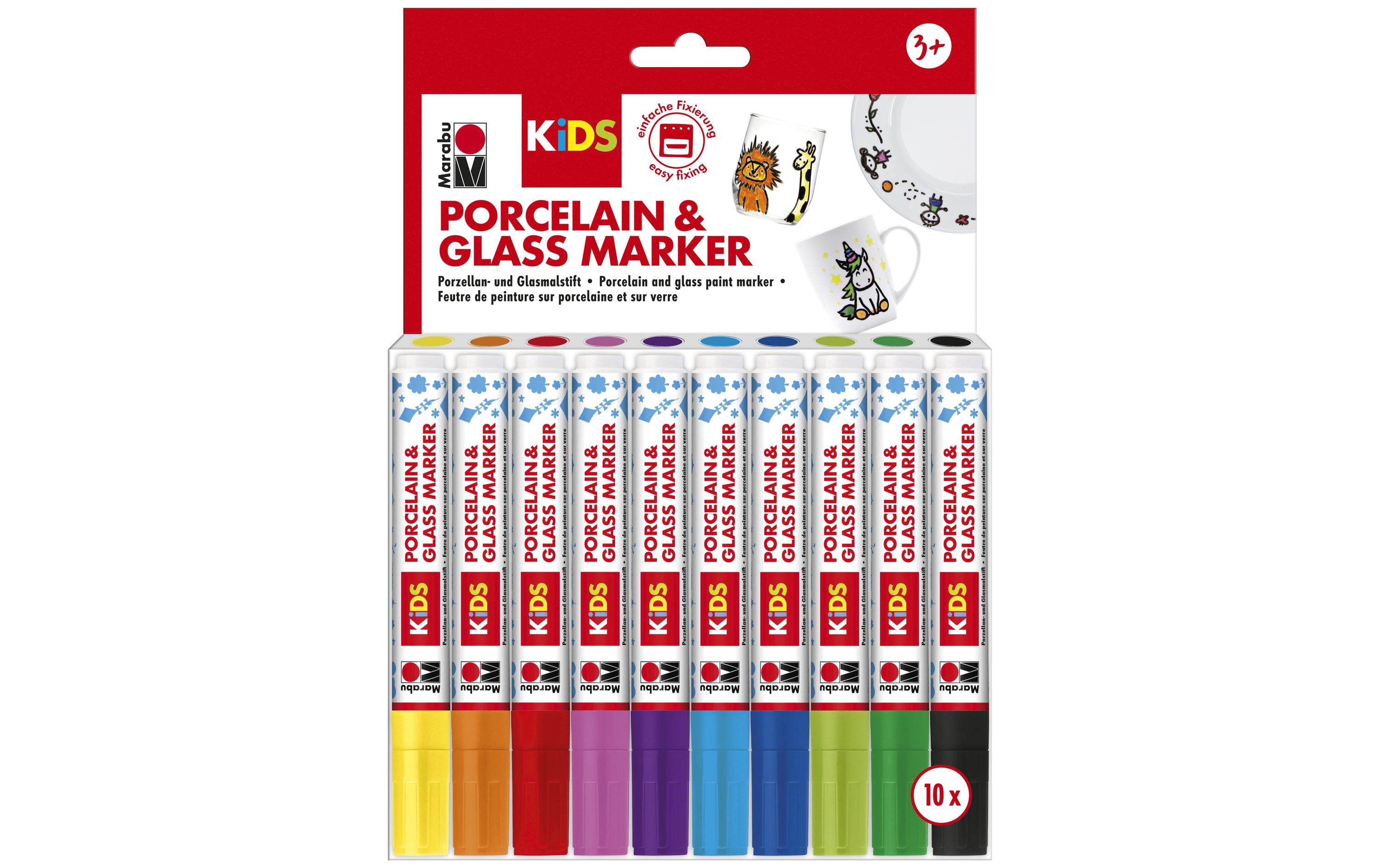 Marabu Porzellan- und Glasmarker Kids 10 Stück
