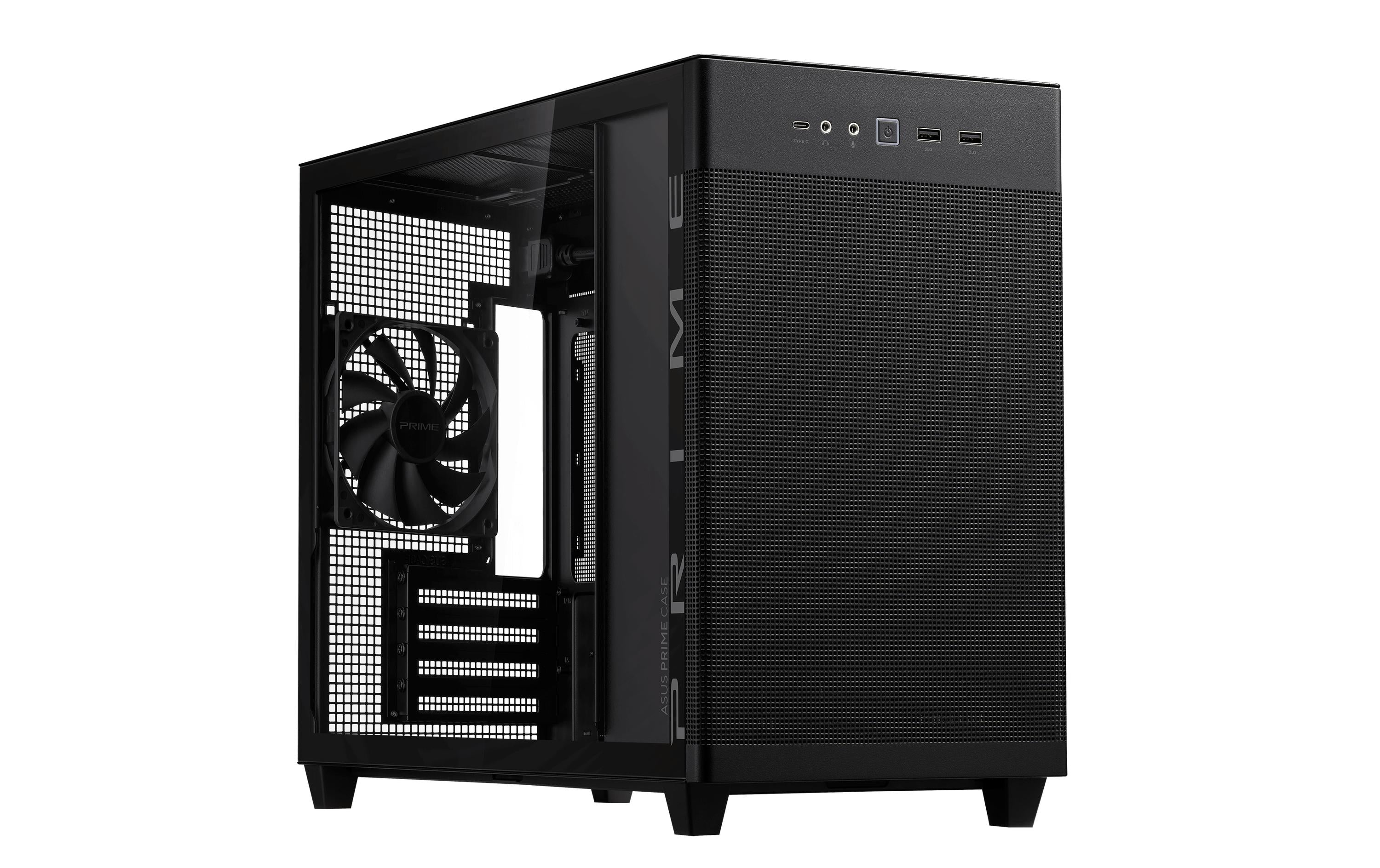 ASUS PC-Gehäuse AP201 MicroATX TG Schwarz