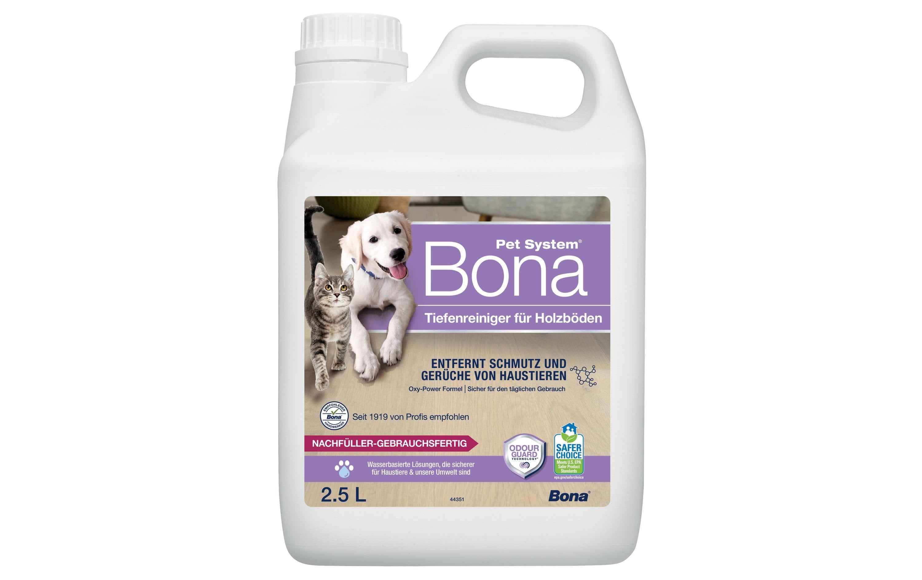 Bona Bodenreiniger Pet System für Holzböden, 2.5 l