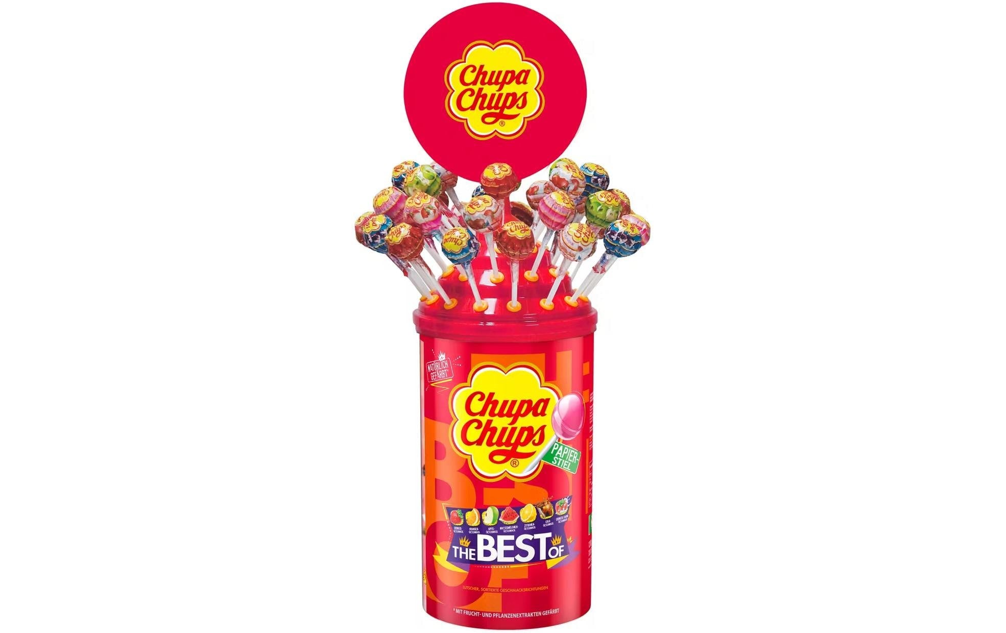 Chupa Chups Lollipop Lutscherdose 100 Stück