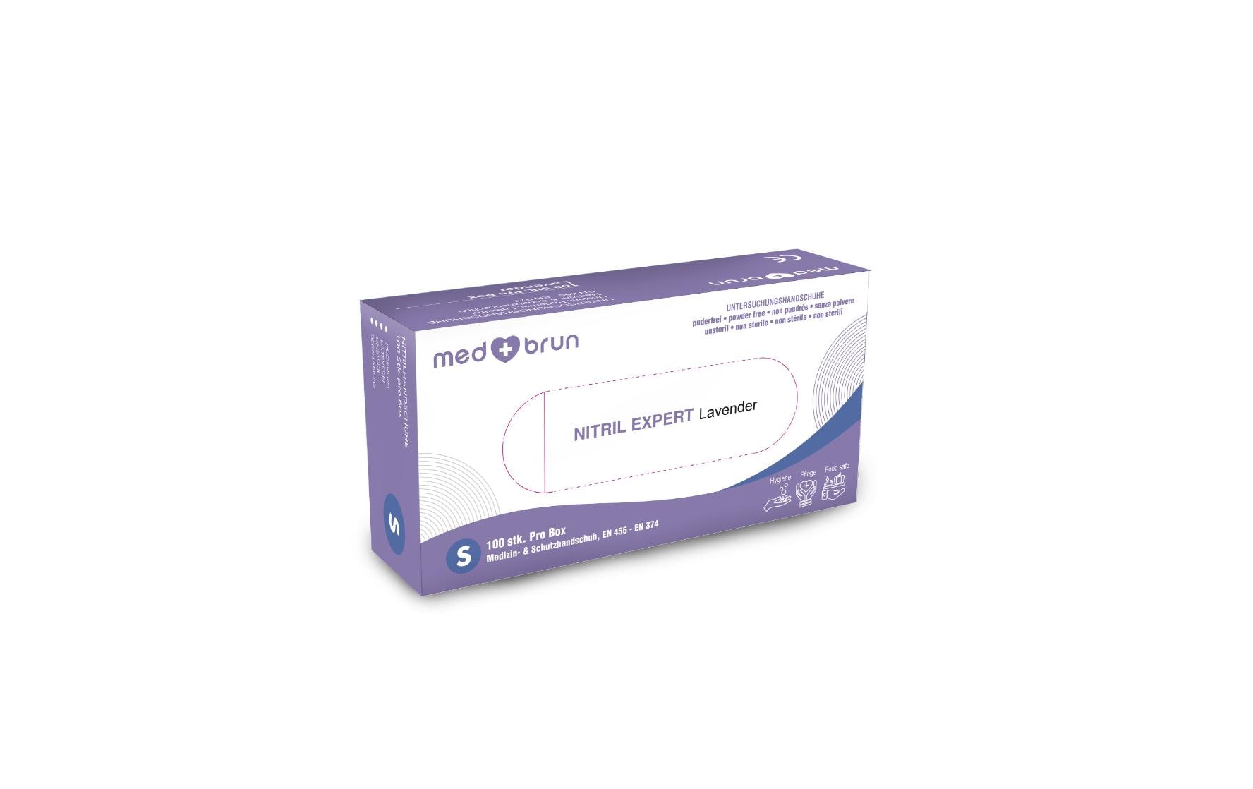 MedBrun Nitril Expert S, Lavender, 100 Stk