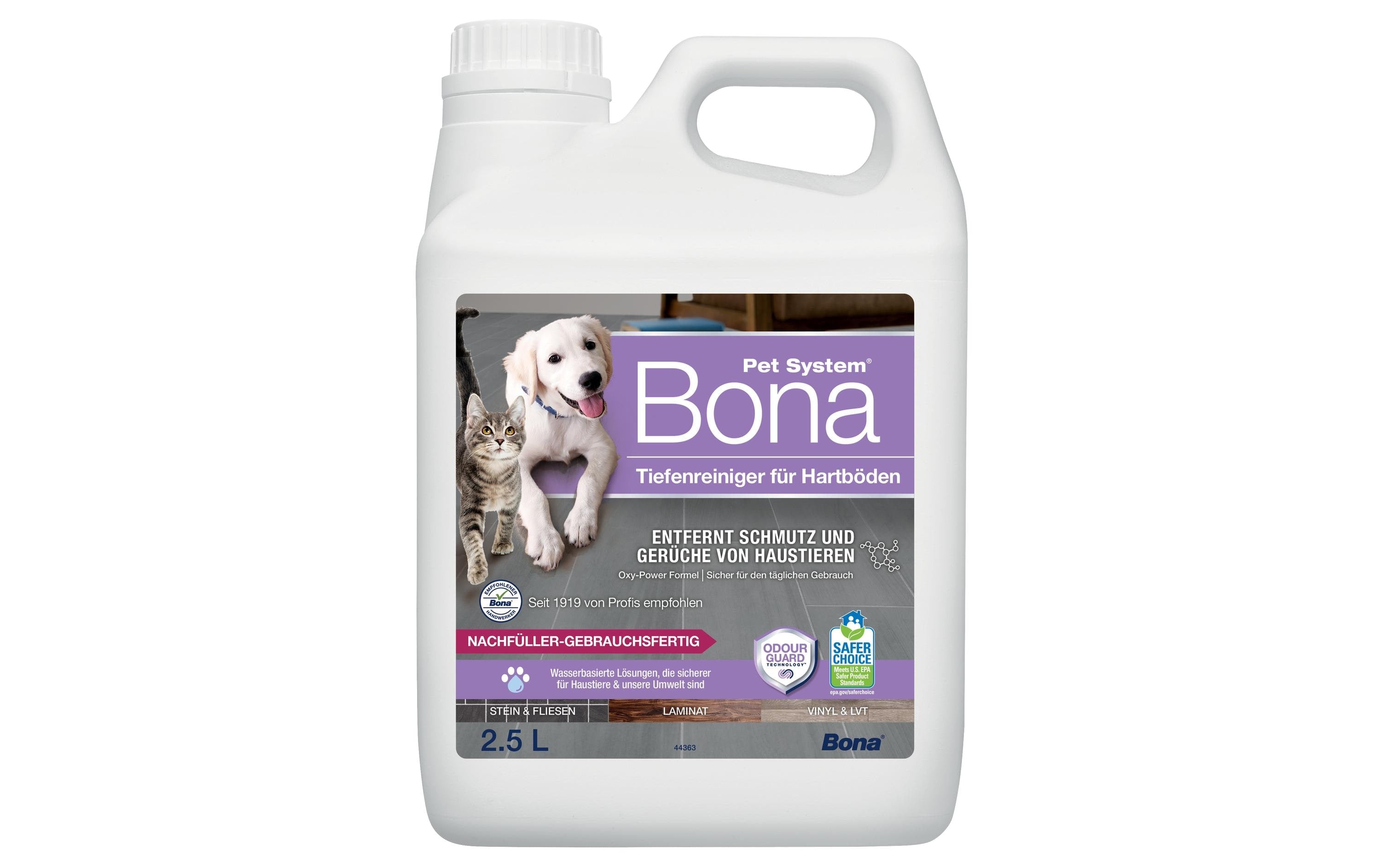 Bona Bodenreiniger Pet System für Hartböden, 2.5 l