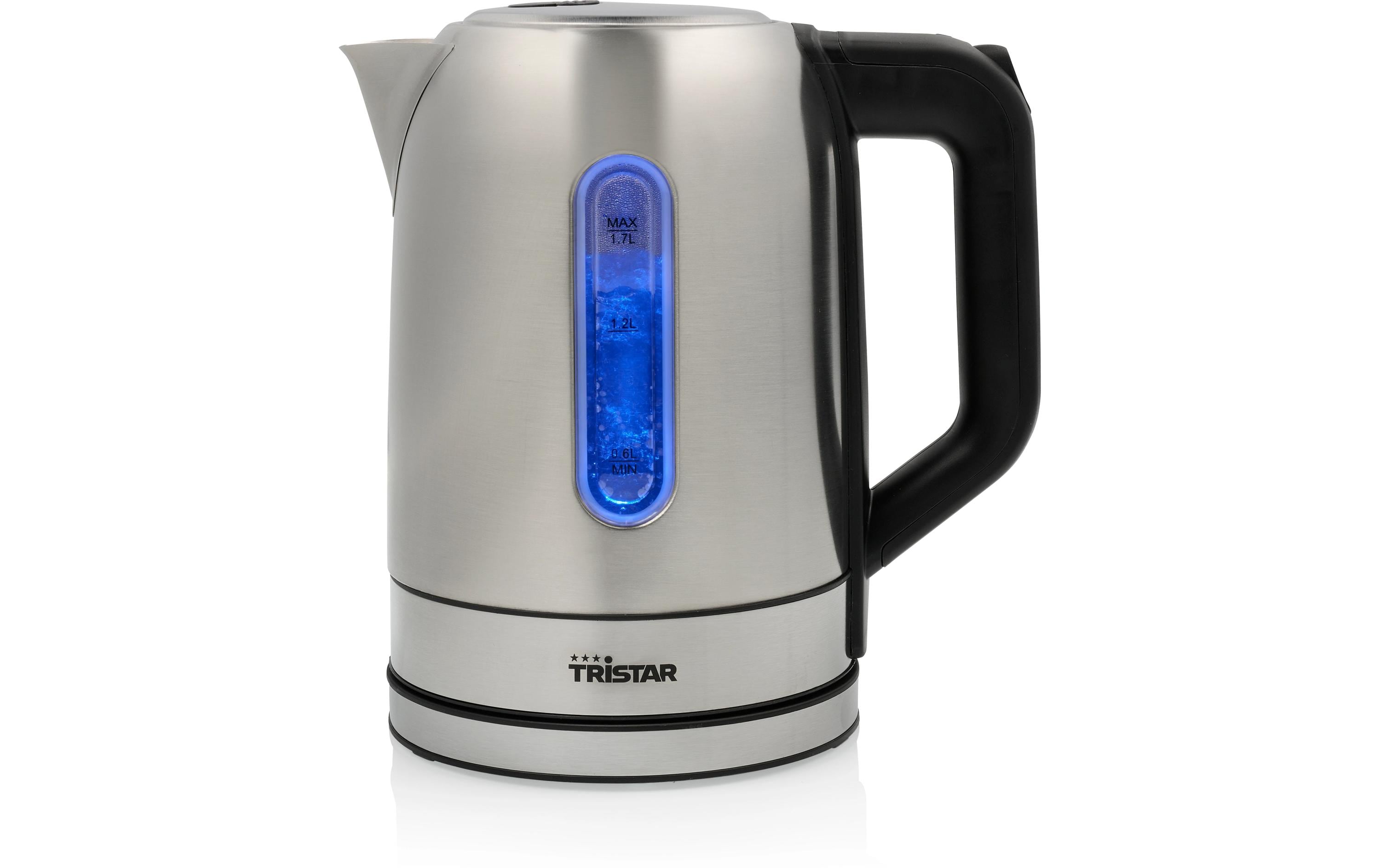 Tristar Wasserkocher WK-1344 1.7 l, Schwarz/Silber