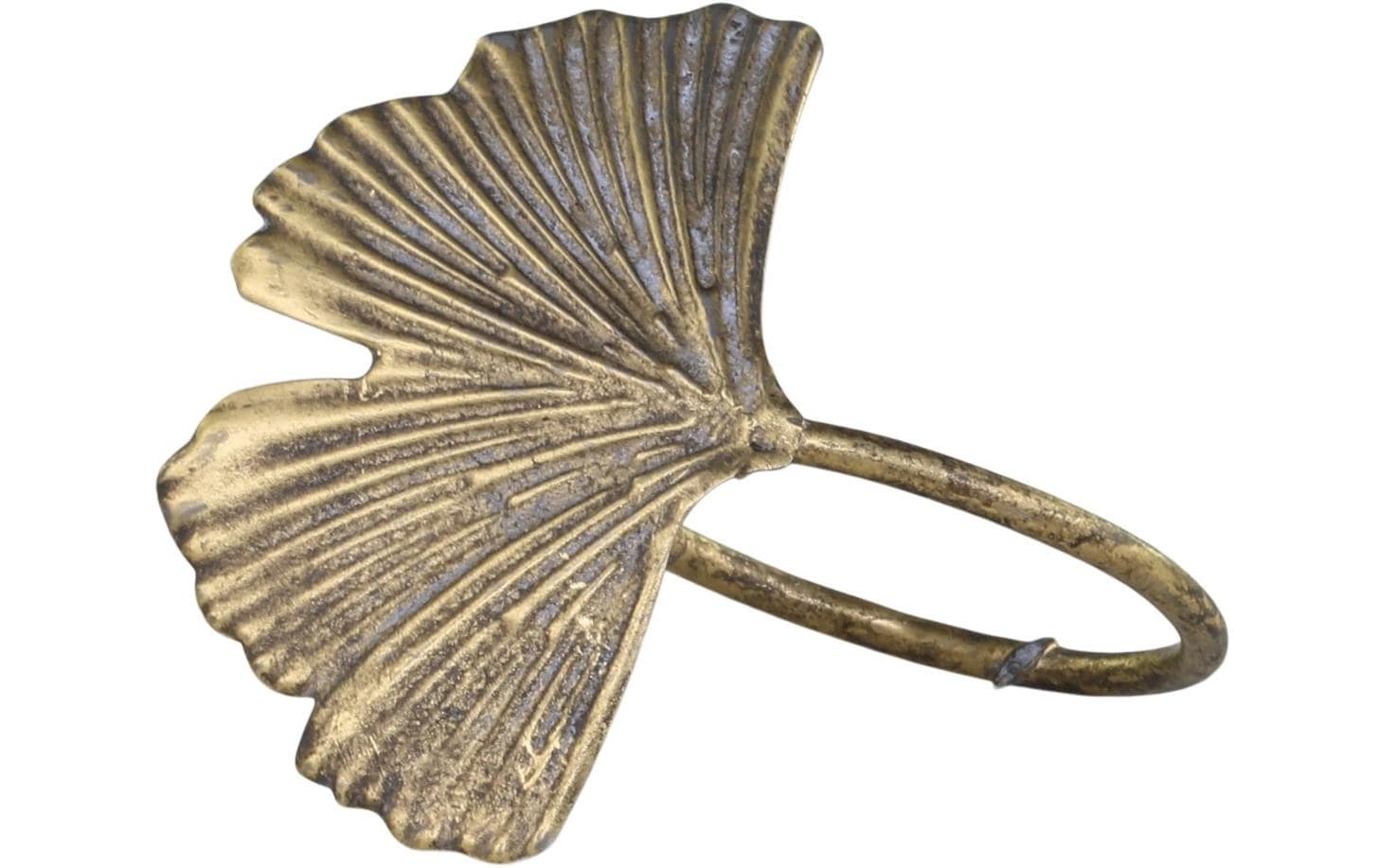 Chic Antique Serviettenring Gingkoblatt Gold
