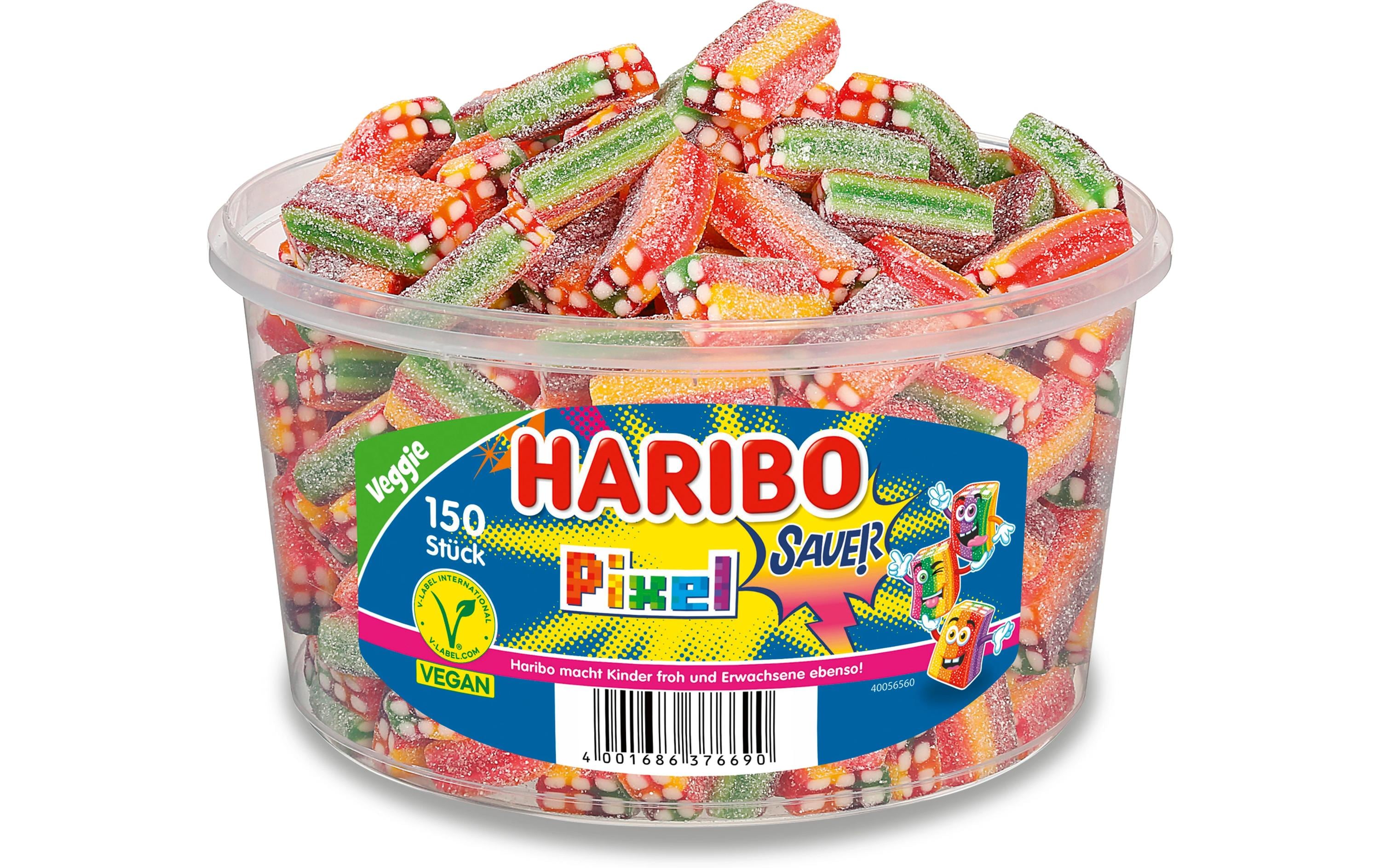 Haribo Gummibonbons Rainbow Pixel sauer 150 Stück
