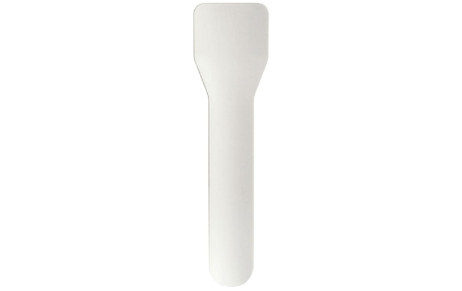 BioPak Einweg-Eislöffel Pluma, 9.5 cm, Weiss, 100 Stück