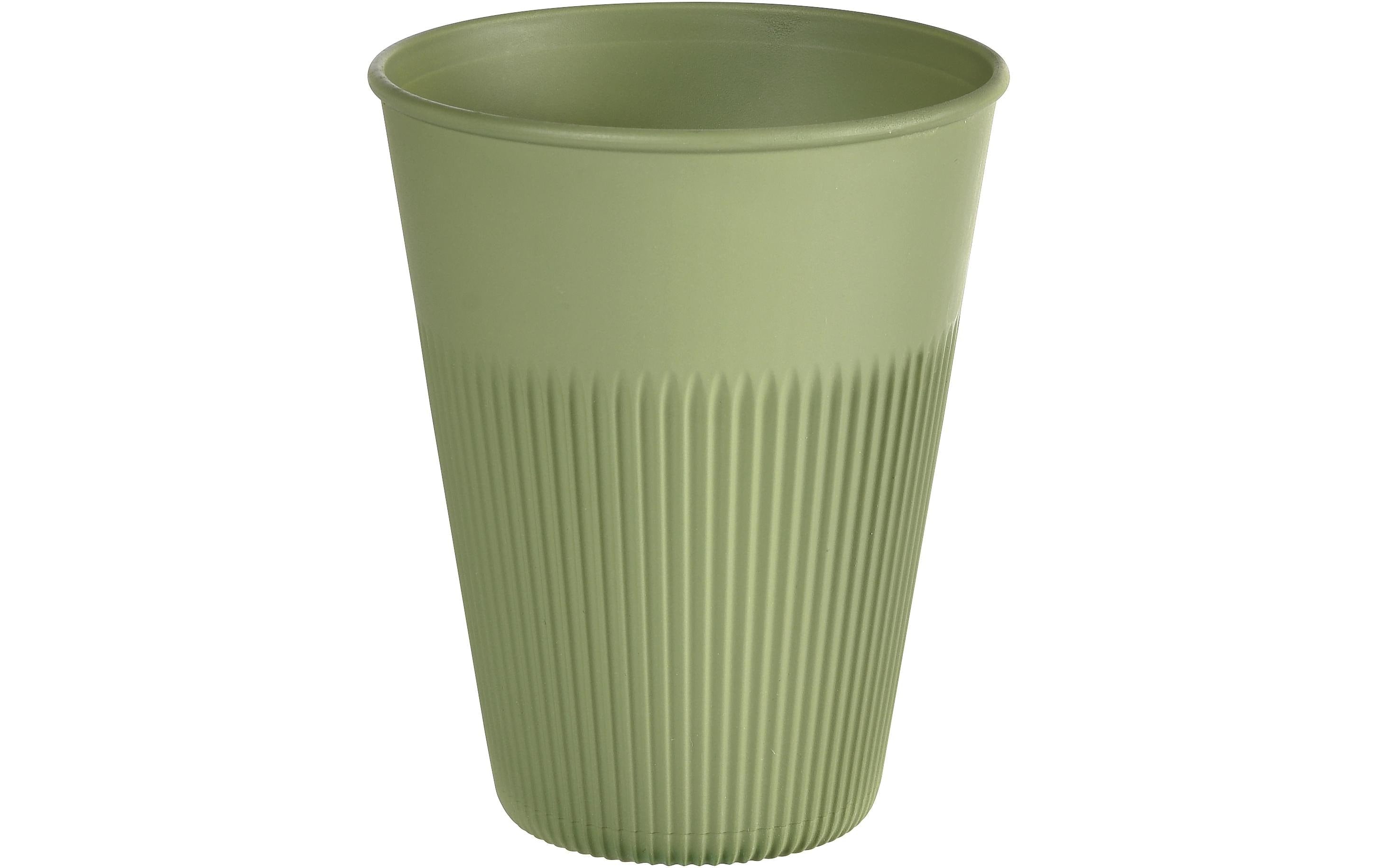 Duni Trinkbecher Hot Stripes 360 ml, 10 Stück, Grün