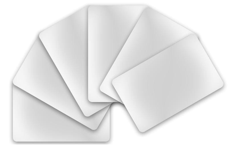Evolis Karte(n) PVC 86 x 54 x 0.76 mm - 100er Pack weiss