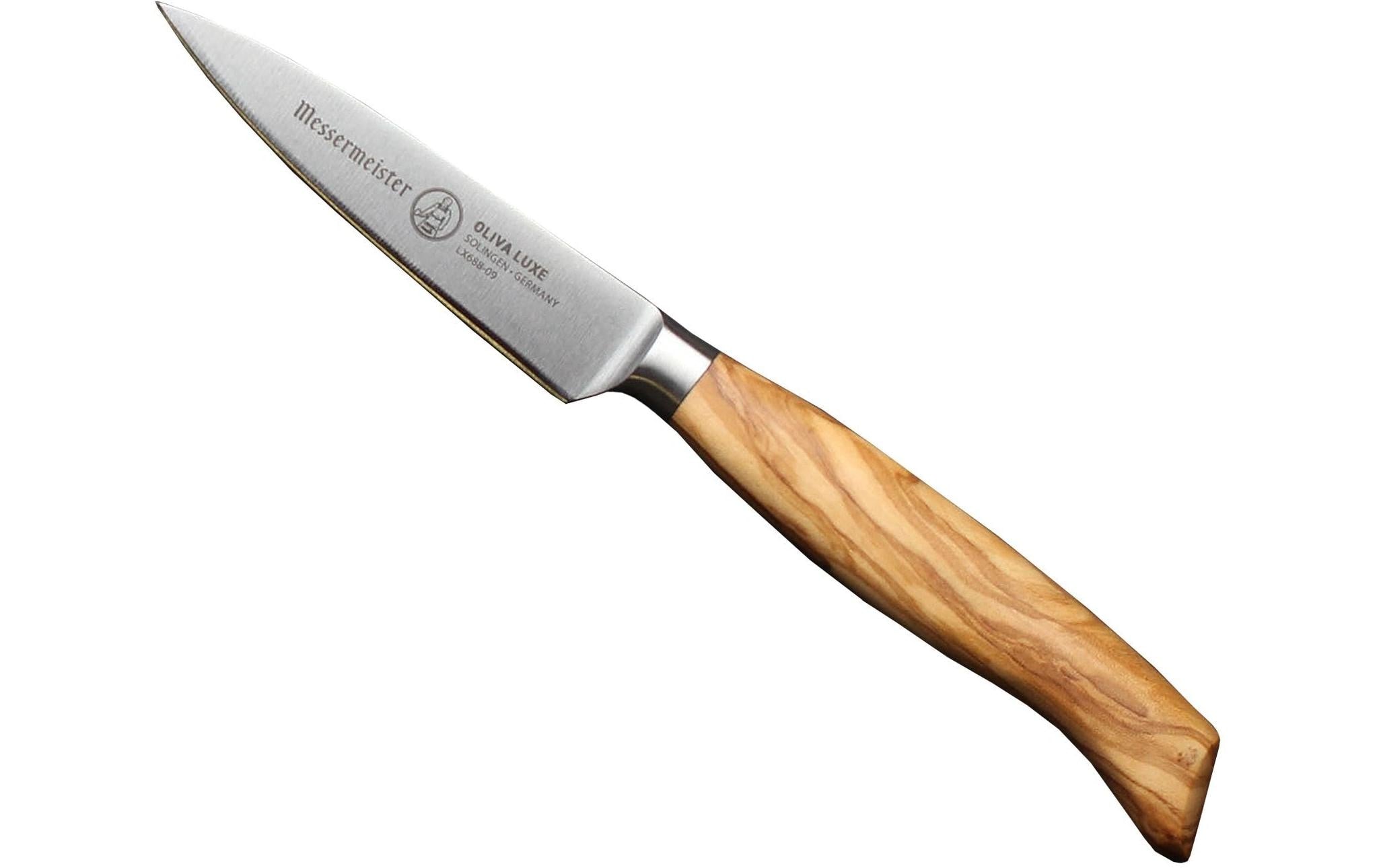 Messermeister Allzweckmesser Oliva Luxe 9 cm, Nature/Silber