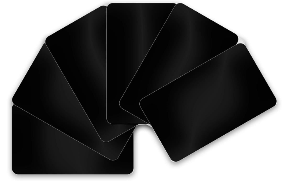 Evolis Kartenrohlinge 86 x 54 x 0.5 mm matt Schwarz